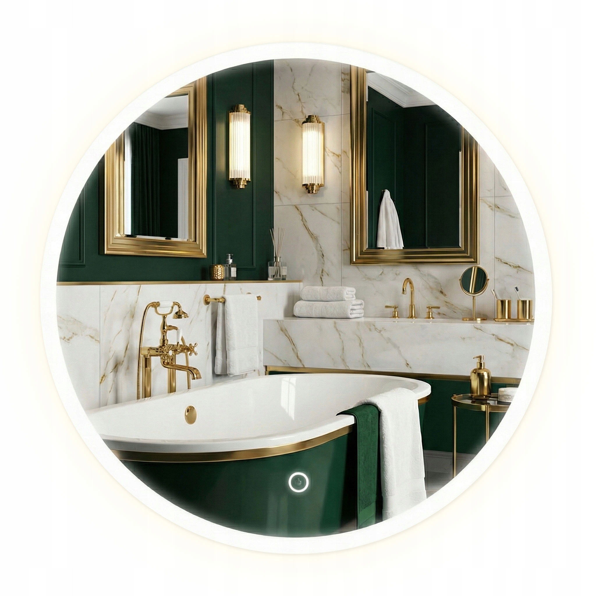 Kulaté Zrcadlo Podsvícené Pro Make-up Dotyk Rea Ffj 60 cm