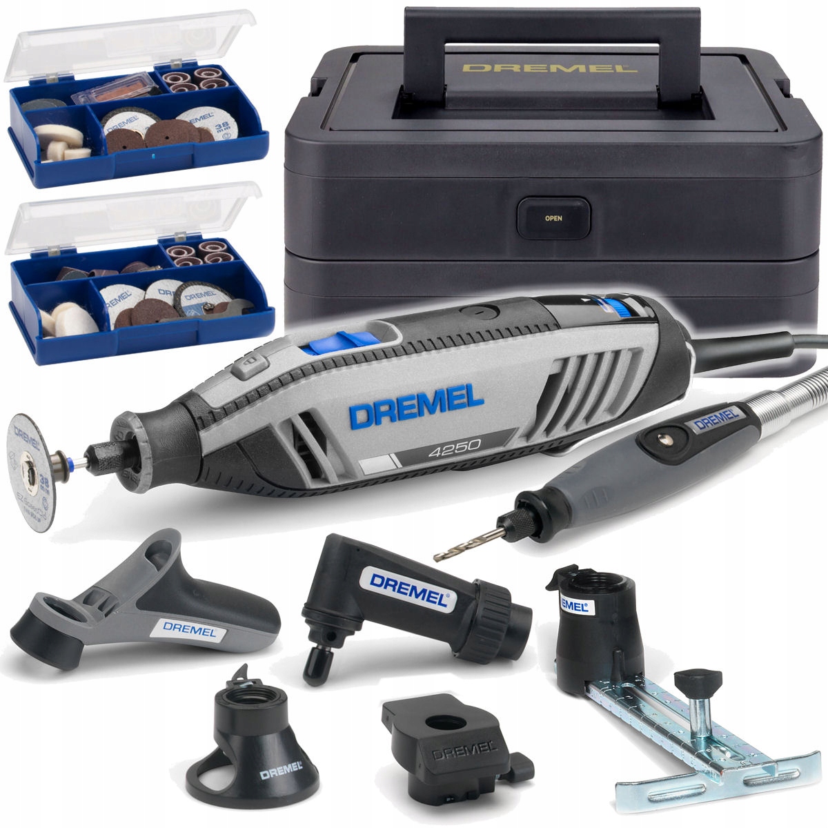Dremel 4250 6/128 Platinum 6 Przystawek 128 Akcesoriów 2 Walizki