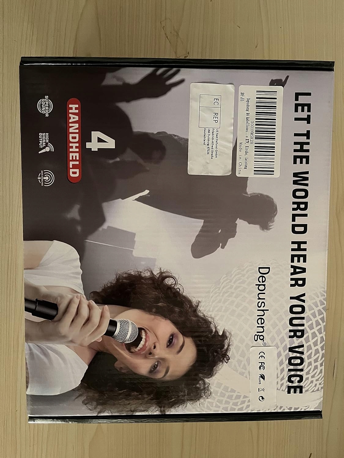 Zestaw Mikrofonów 4 Depusheng R4 UHF bezprzewodowe z nadajnikiem 4xmikrofon Model AU400_4HAND