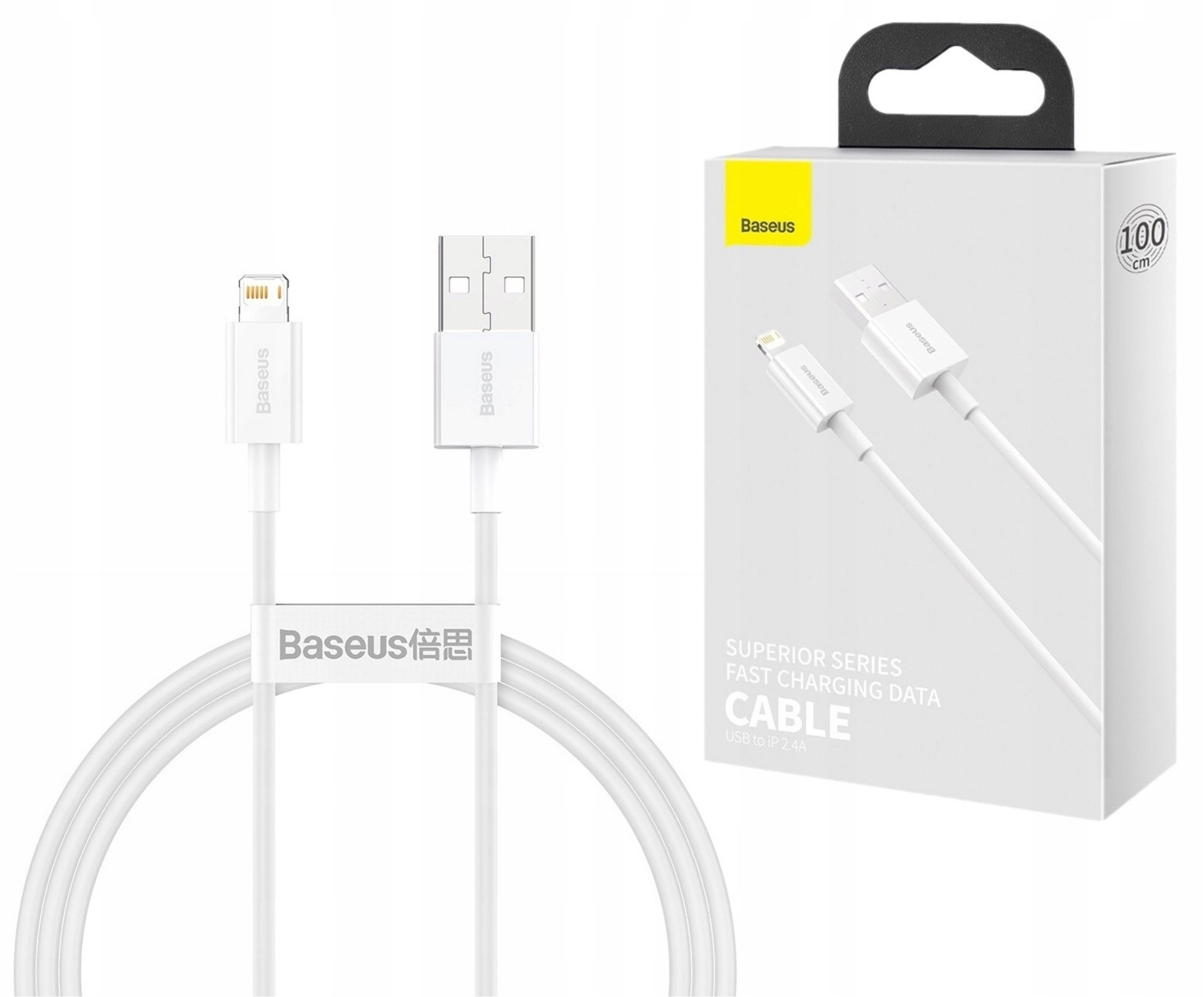 

Baseus Kabel Usb do Lightning do iPhone 2.4A 1m