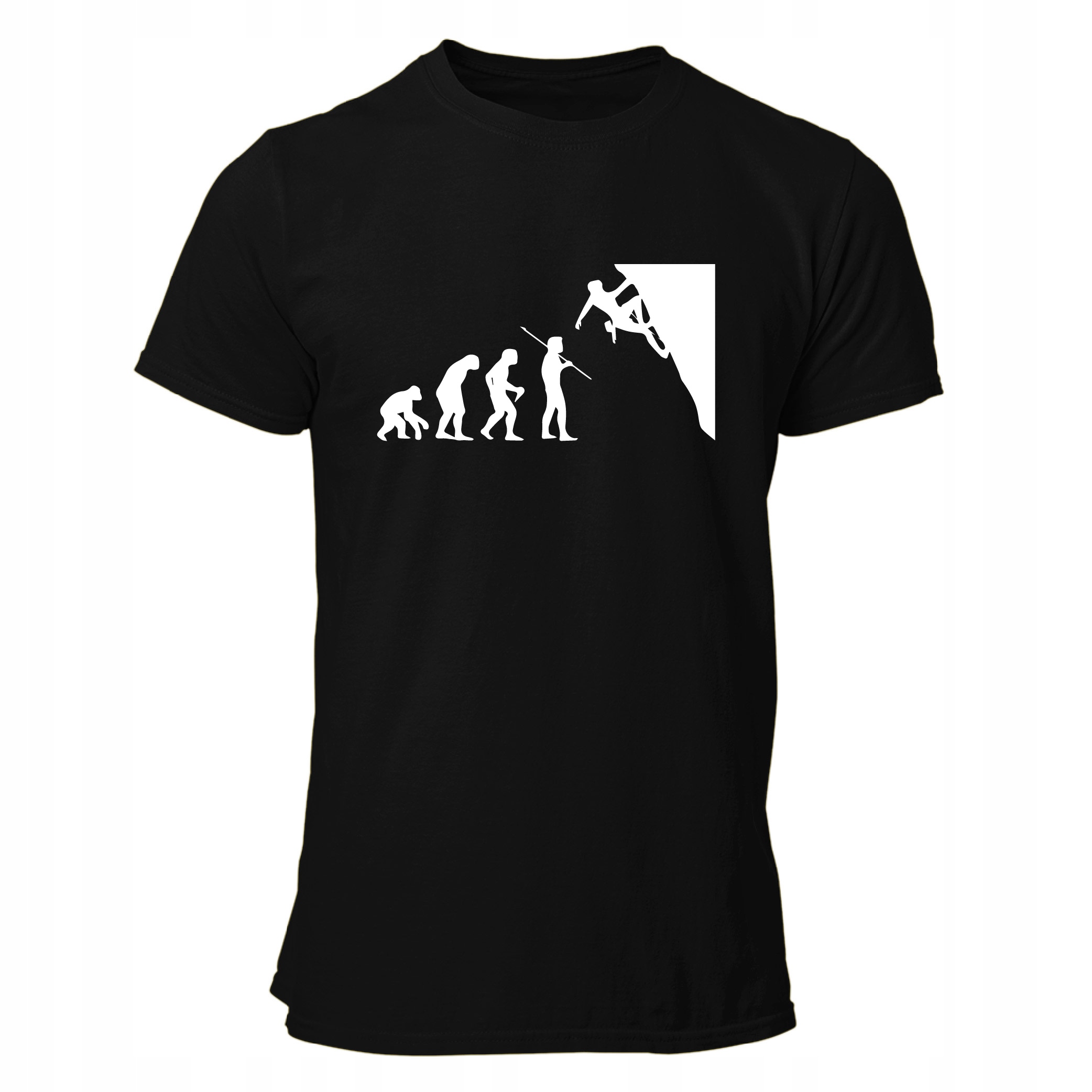 

Tshirt Ewolucja Do Wspinacza Prezent W Góry Podróż