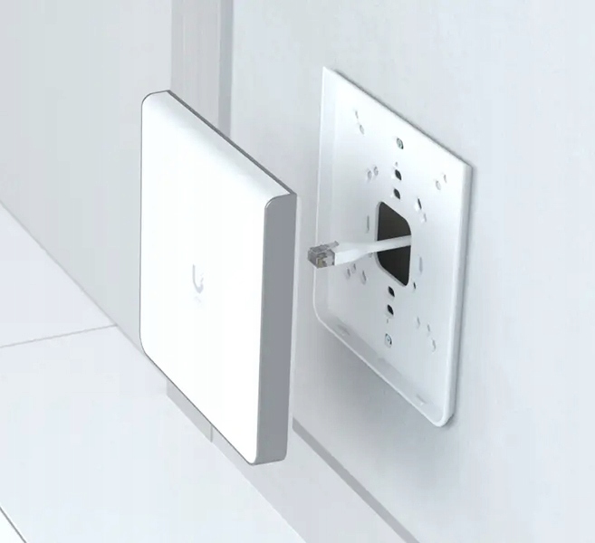 UBIQUITI UniFi U6 Enterprise In-Wall Access Point Wi-Fi 6E AX10000, 1x 2.5GE, 4x GE — 11