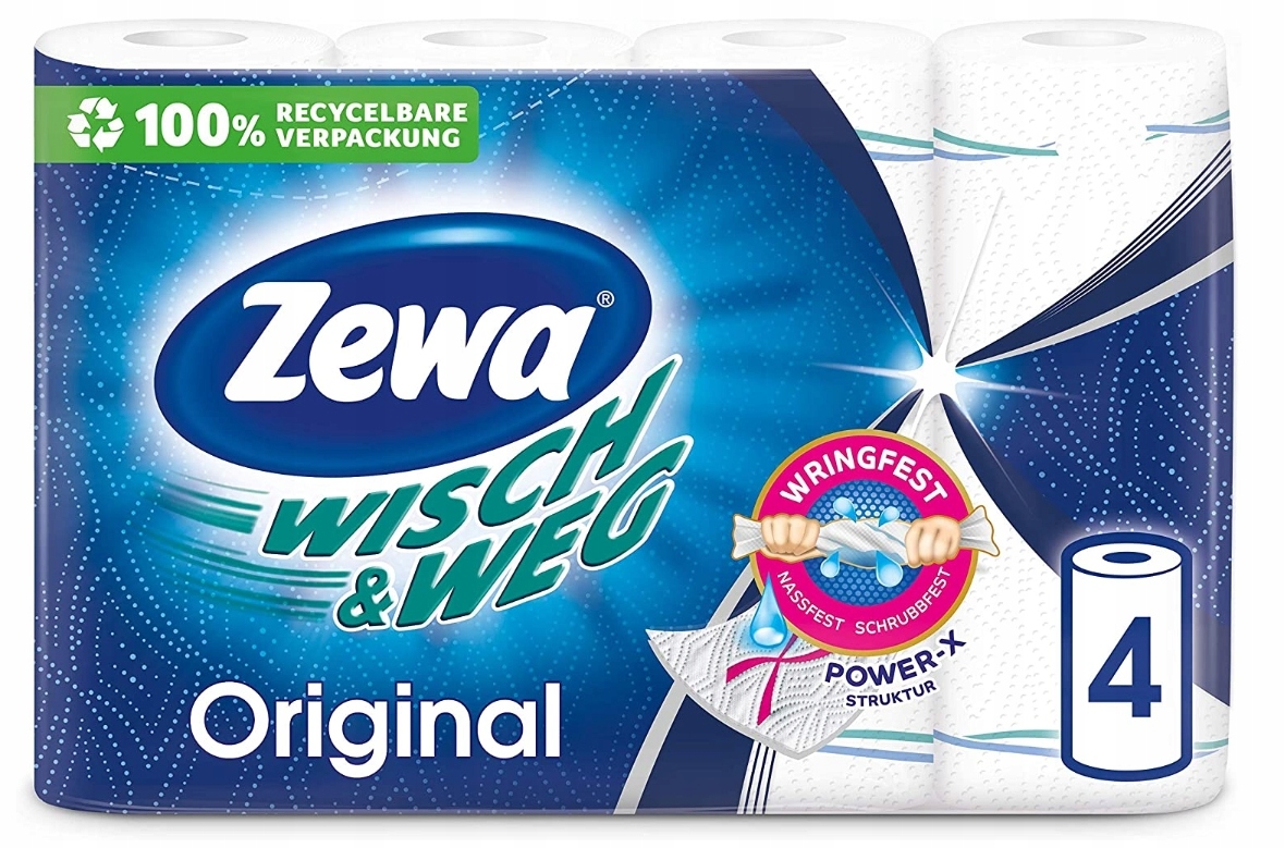 

Zewa, Wisch & Weg, Ręczniki papierowe, 4 szt