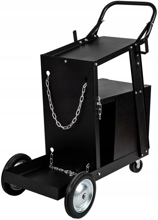 WÓZEK SPAWALNICZY Z SZUFLADAMI DO SPAWAREK PÓŁKA NA BUTLE MOCNA Maksymalne obciążenie 60 kg