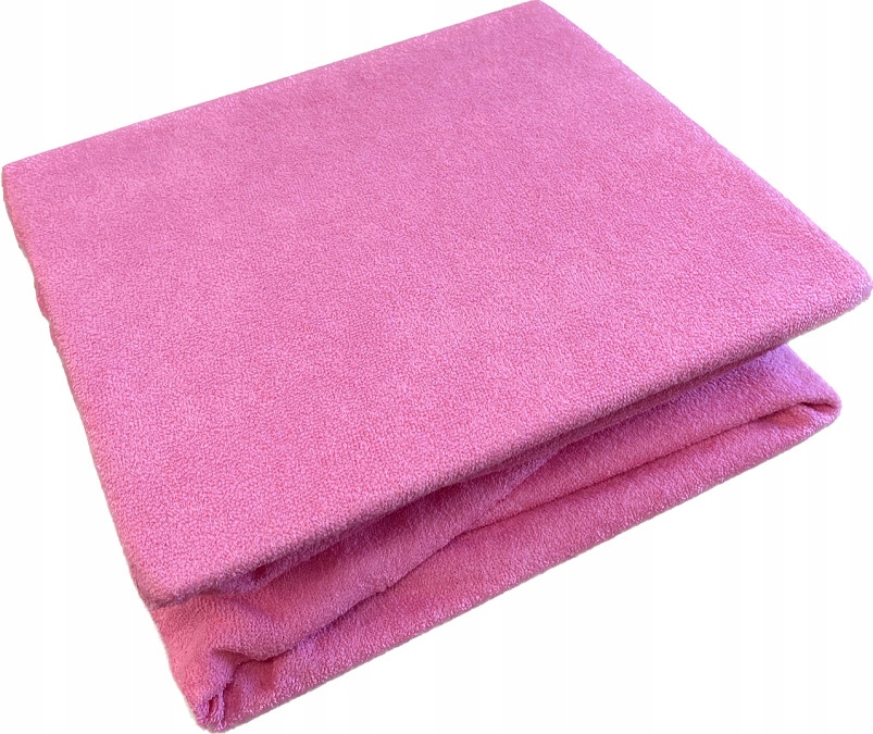 POKROWIEC PRZEŚCIERADŁO FROTTE FROTE NA FOTEL KOSMETYCZNY Z GUMKĄ RÓŻOWY 10