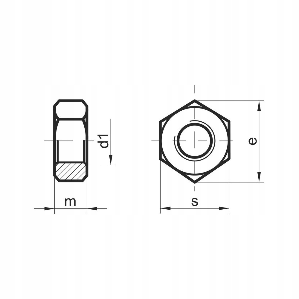M1,6 NAKRĘTKA SZEŚCIOKĄTNA DIN934 NIERDZEWNA 10 ST Marka INOX-PROSTAL