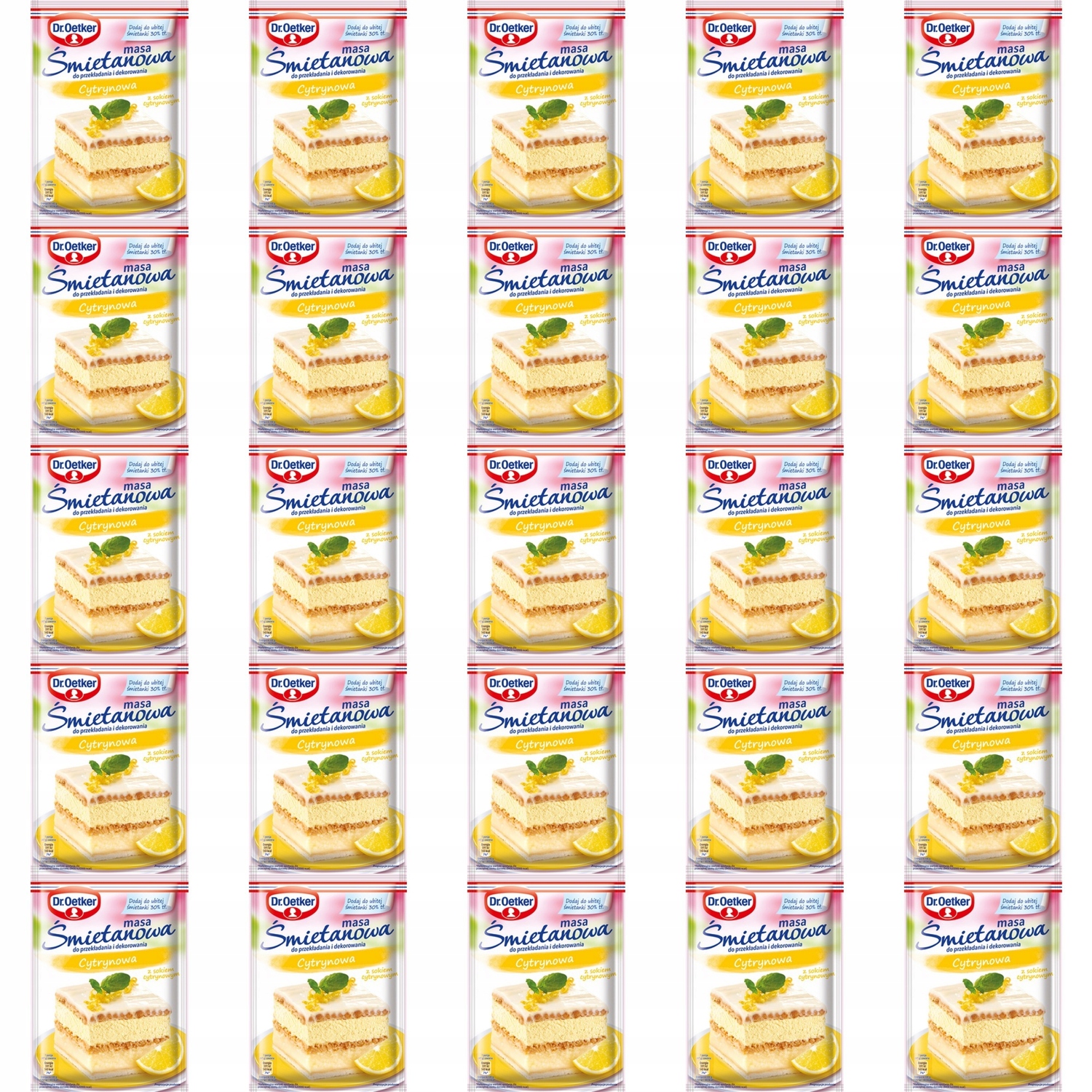 25 x 70 g Dr. oetker citronová smetanová hmota Karton