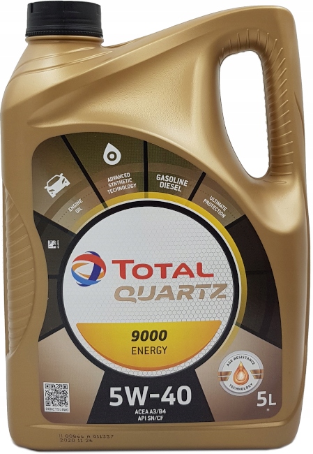 

Total Quartz 9000 Energy 5W40 5L 502 505 00 229.1