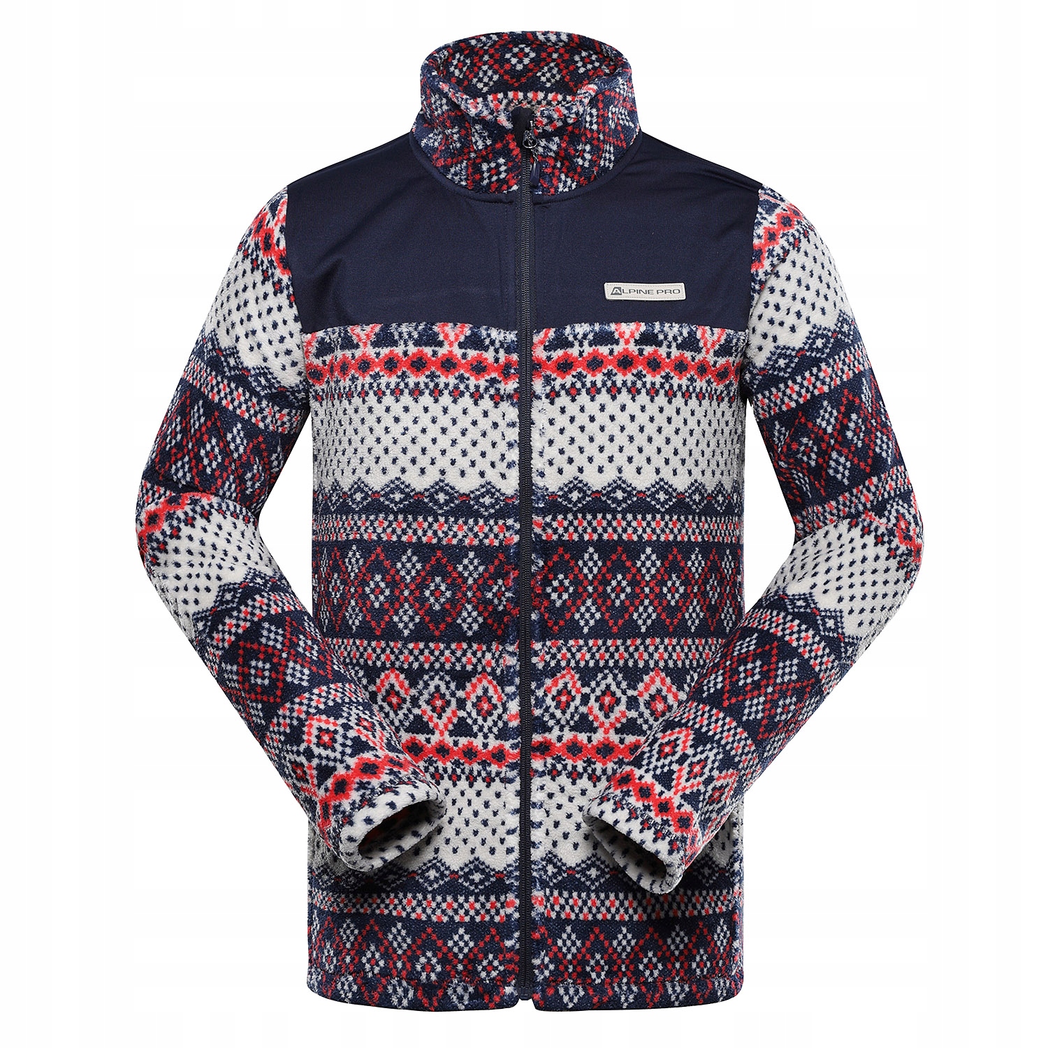 Alpine Pro Męska ciepła bluza polarowa Eflin k.czerwony r.S