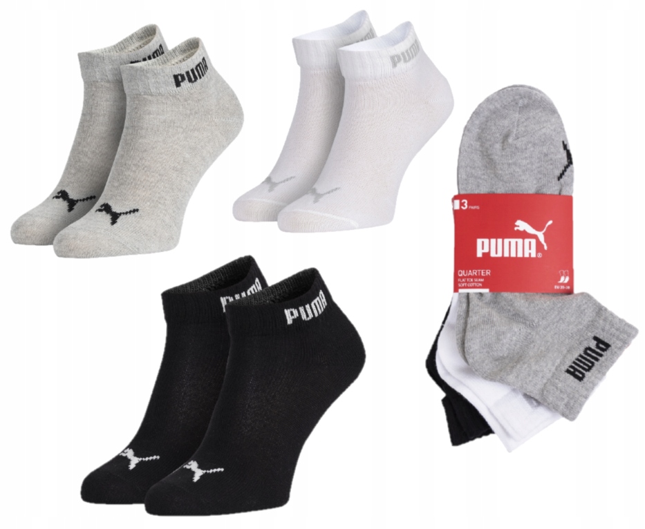

Skarpety Puma quarter 3-pack kolor mix 39/42