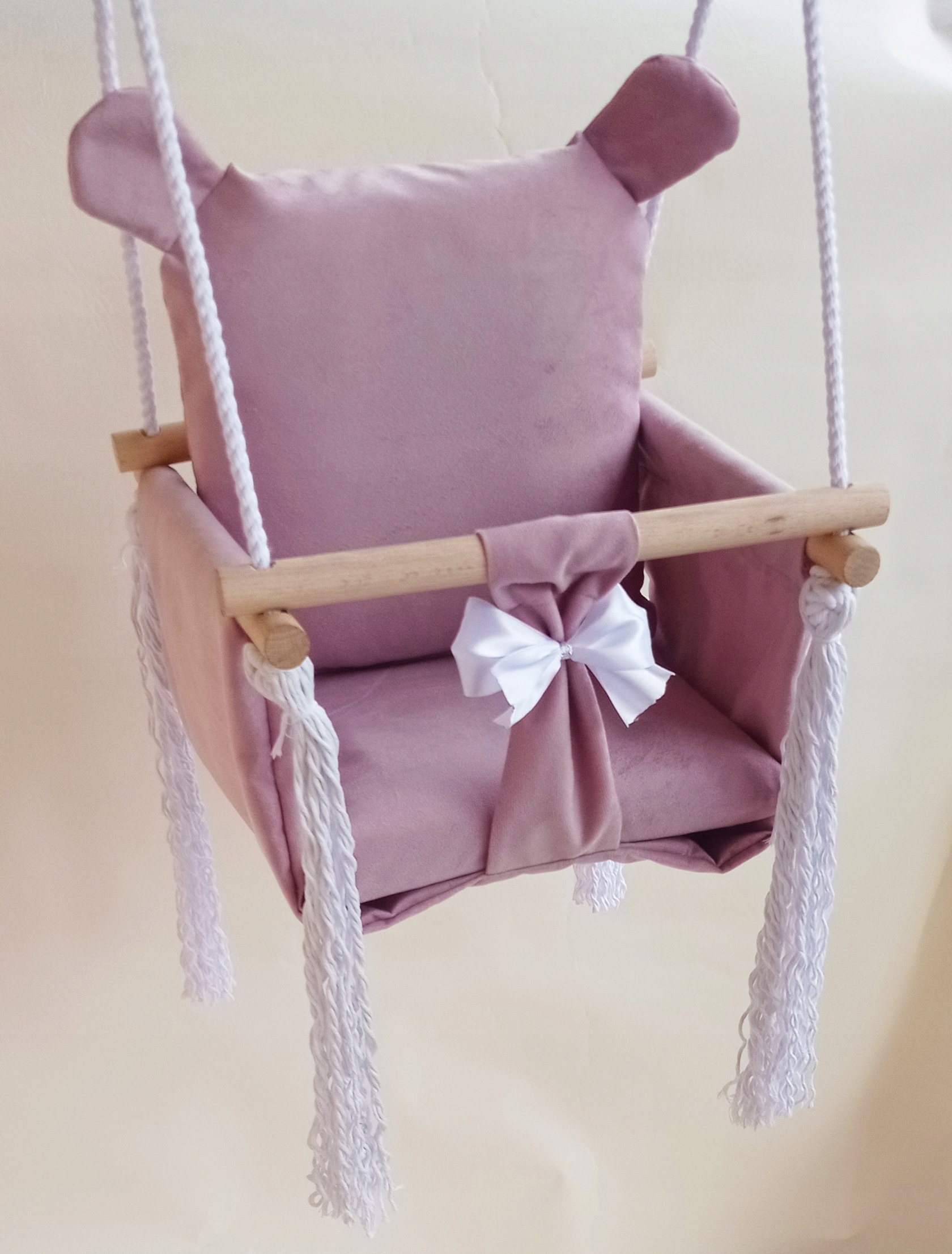 HUŚTAWKA DLA DZIECI miś RÓŻOWY dom pokojowa ogród Rodzaj bujaki