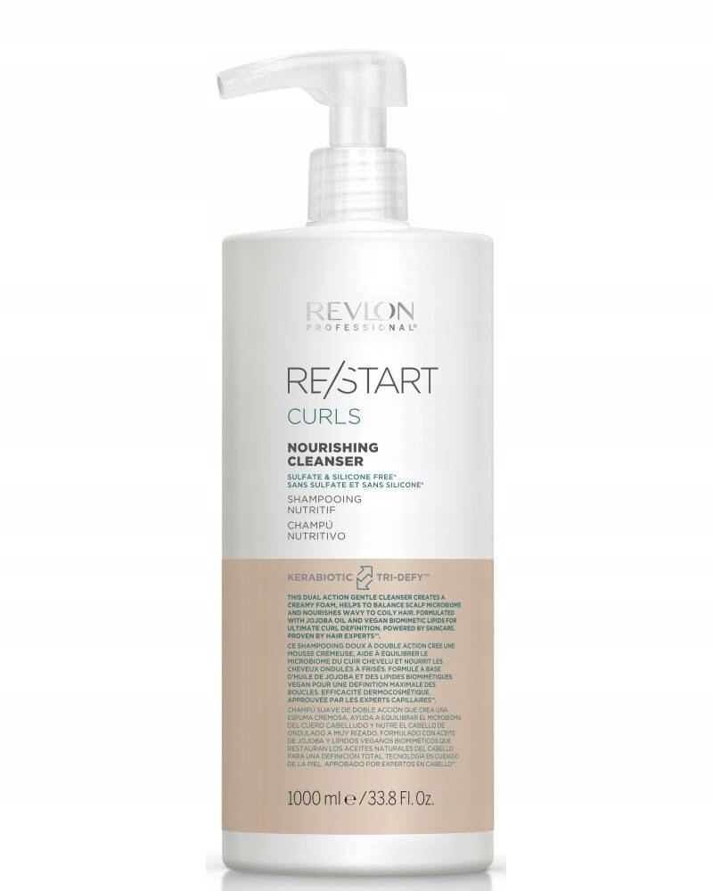 Revlon Restart Curls Cleancer Šampon 1000 ml
