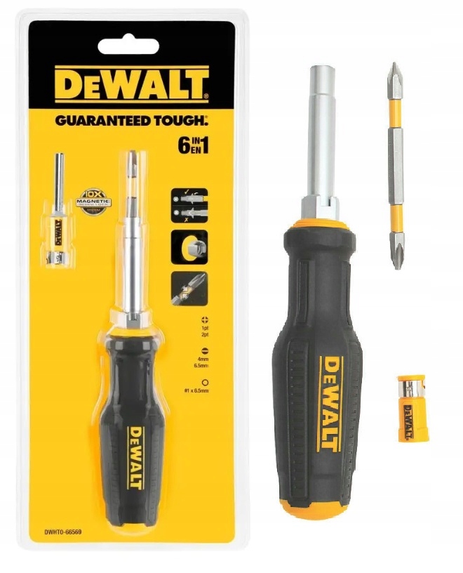 

Multi-wkrętak Wkretak Śrubokret 6W1 66589 Dewalt