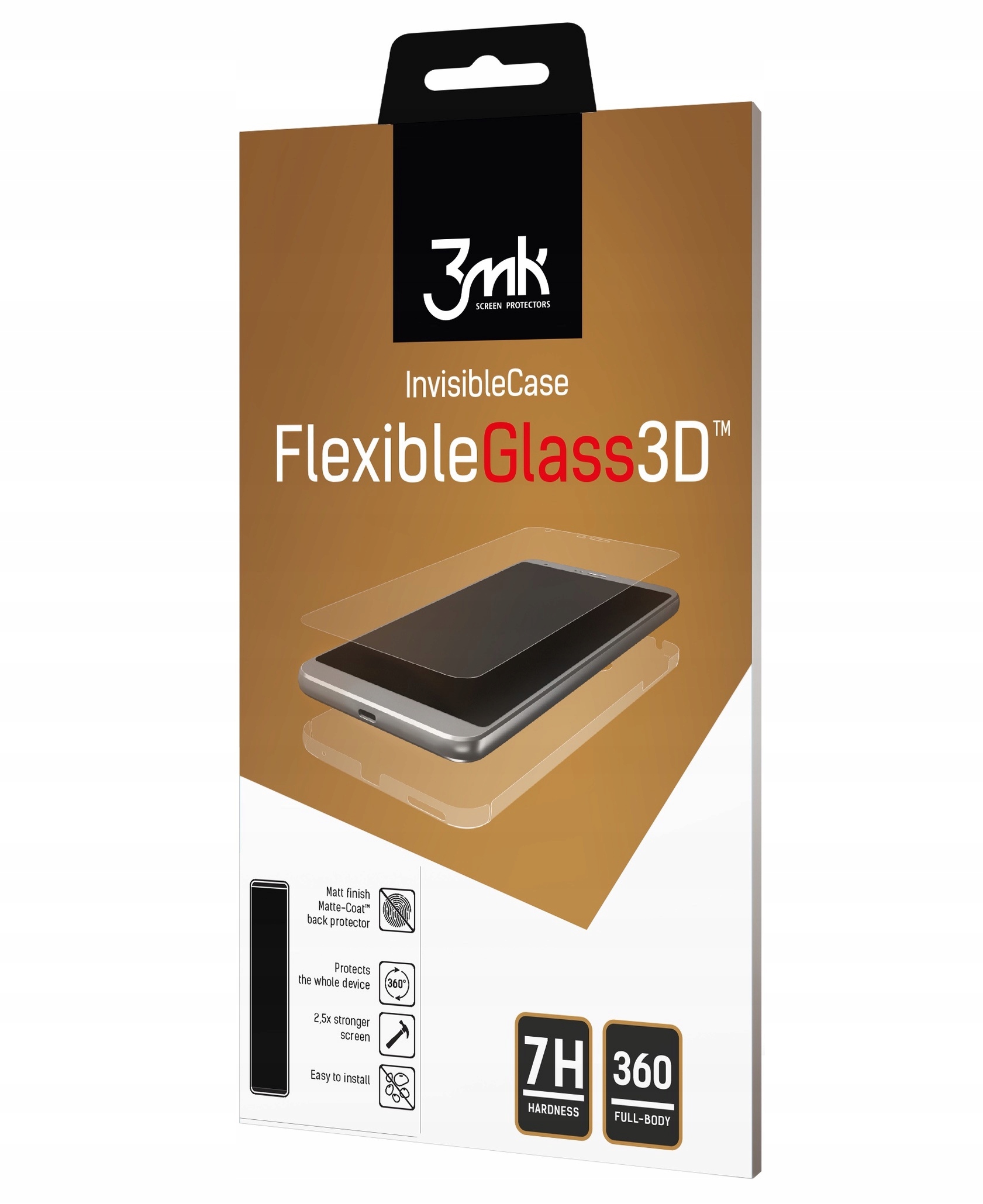 

Do Galaxy A6 2018 Szkło Folia 3MK Flex Glass 3D