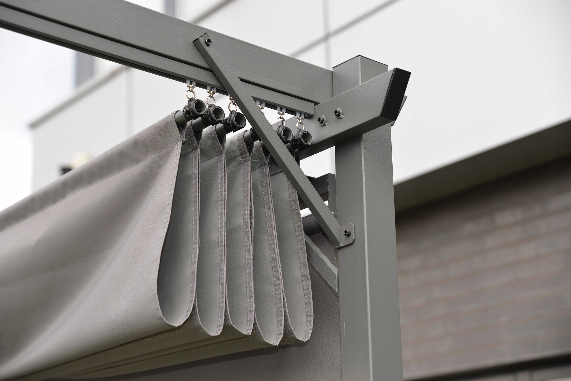 Pergola tarasowa ogrodowa - metalowa - Irda II 3x4m szara Kod producenta 961017