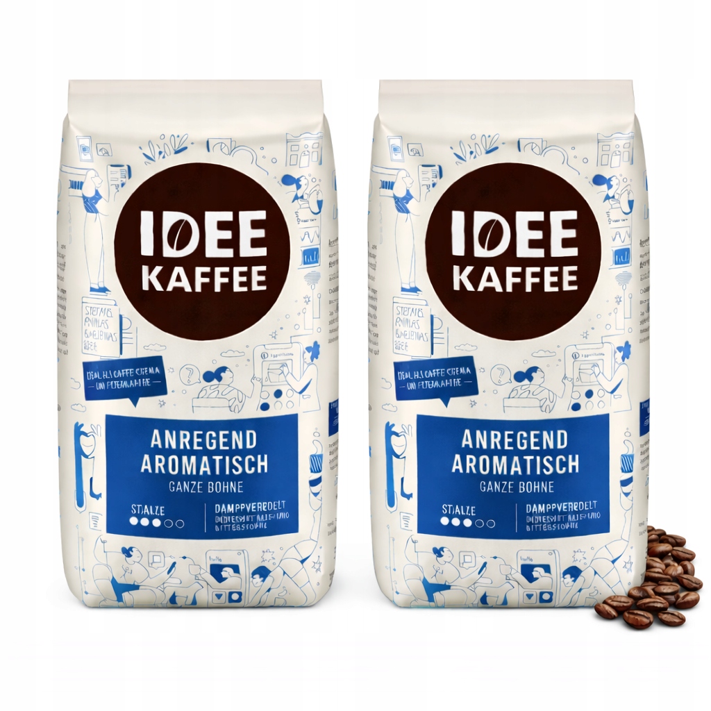 Levně Káva zrnková 500 g Idee Kaffee Anregend Aromatisch do kávovaru