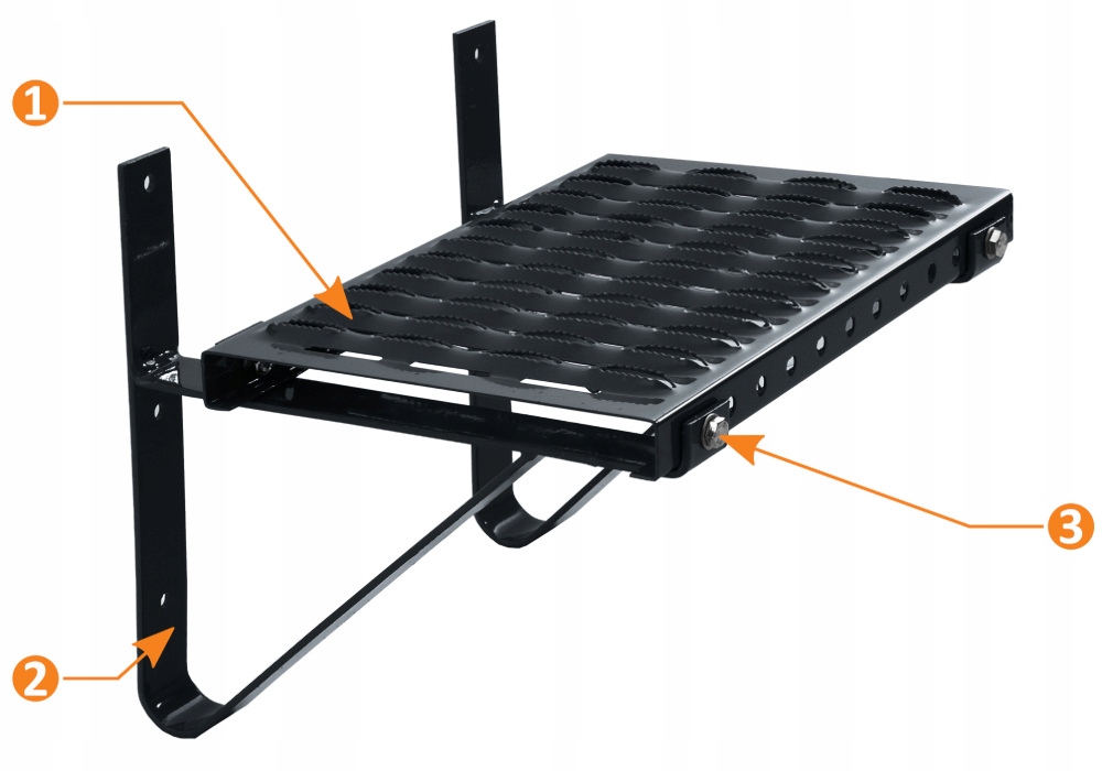 Ścienna ława 120cm ocynk podest do komina komplet Marka Parotec