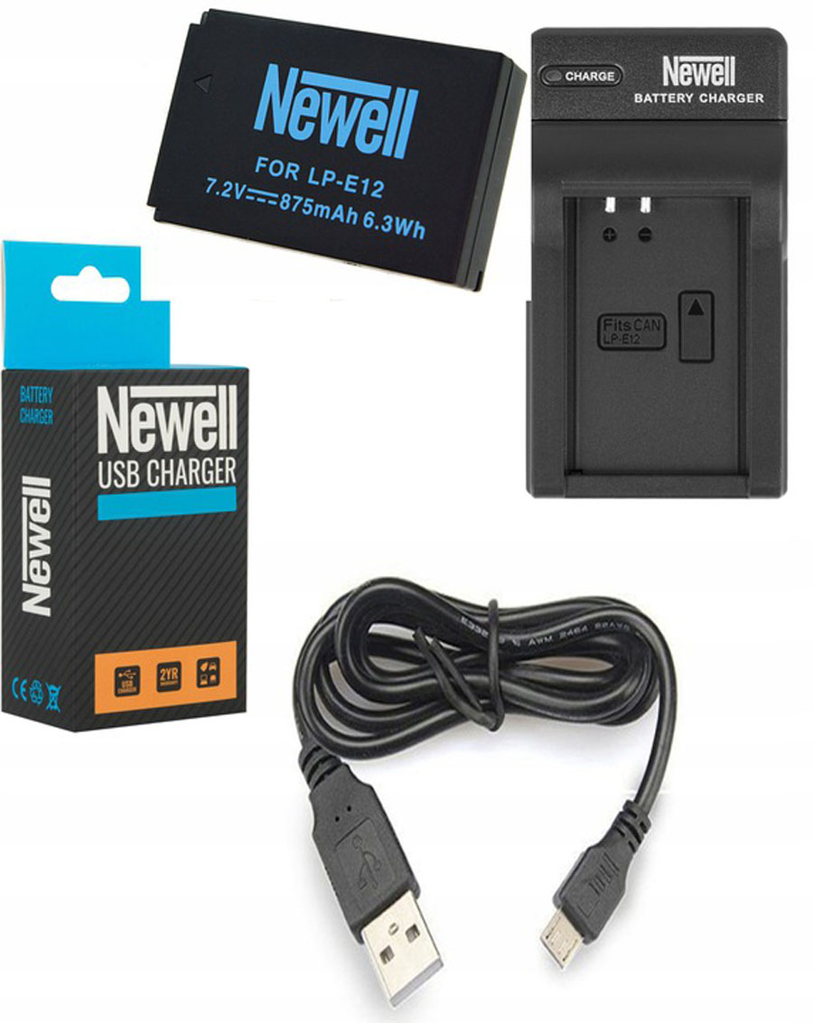 

Ładowarka Usb + Bateria Do Canon Eos M100