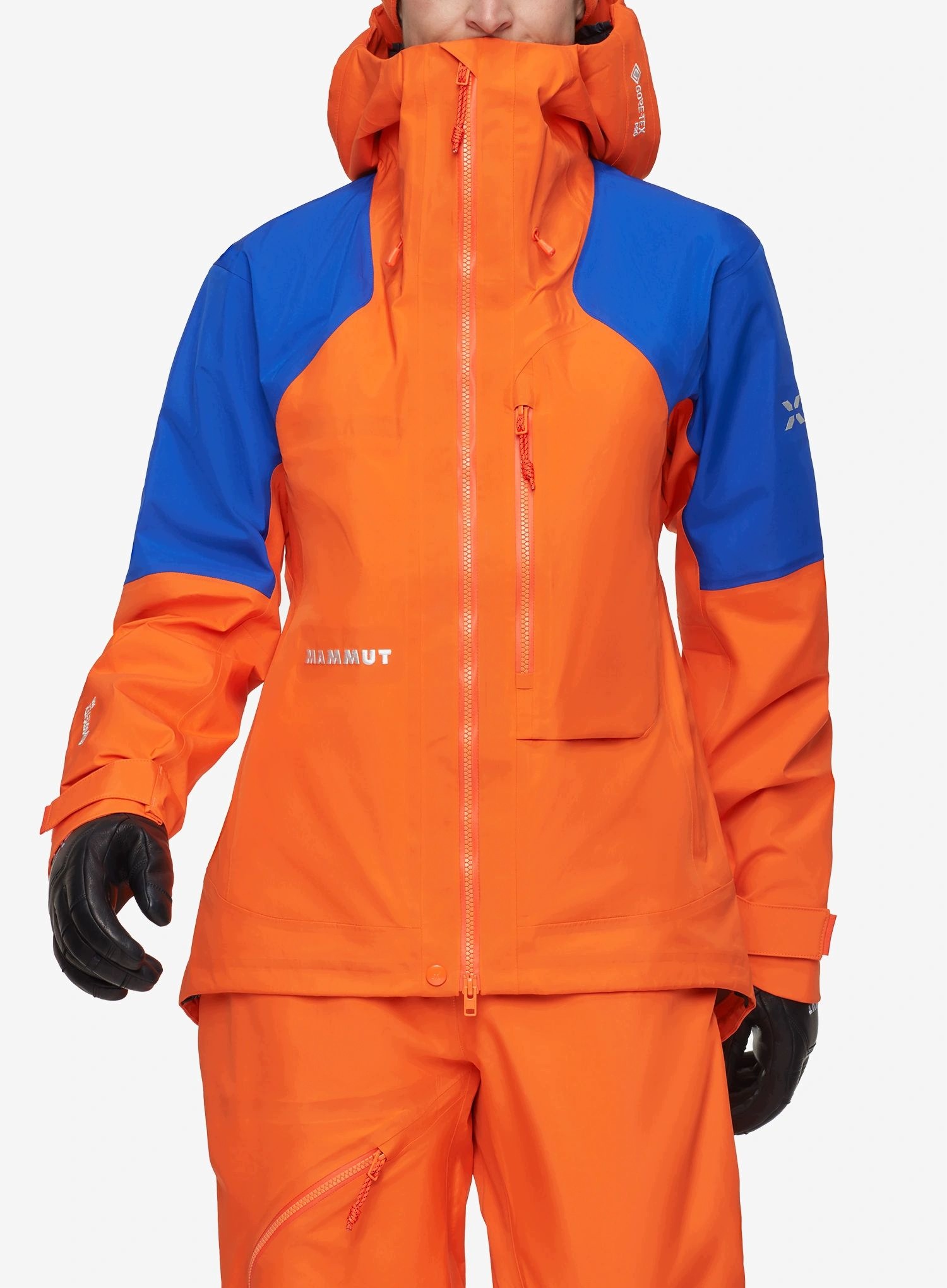Dámská bunda do hor Mammut Eiger Nordwand Advanced Hs Hooded e.orange Xs