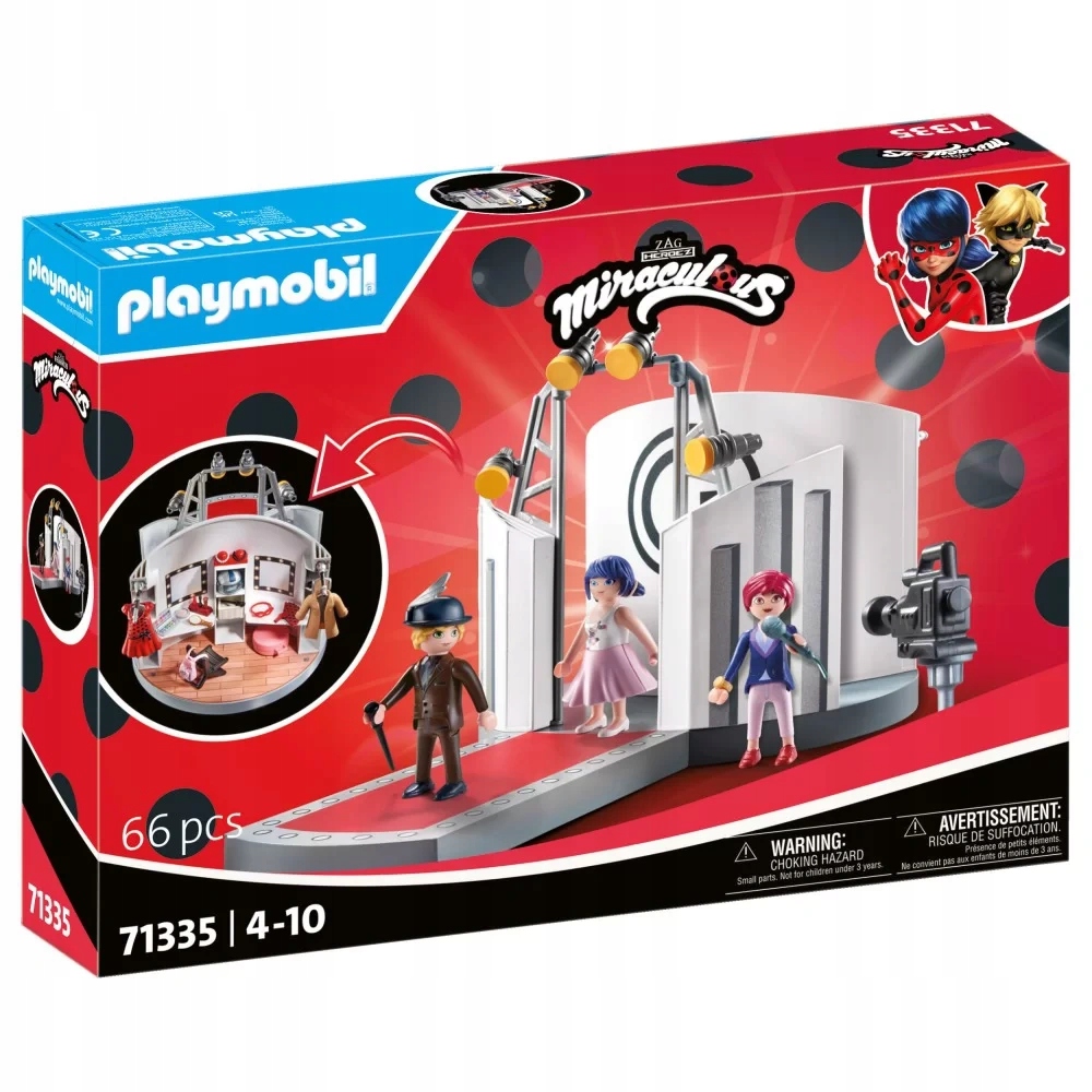 Playmobil klocki Zestaw figurek Miraculum 71335 Fashion Show w Paryżu 4+