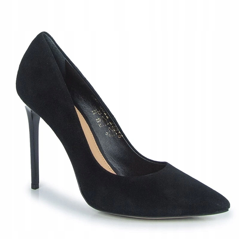 Visconi 8014557/038 Lodičky Kožené Semišové Černé 38