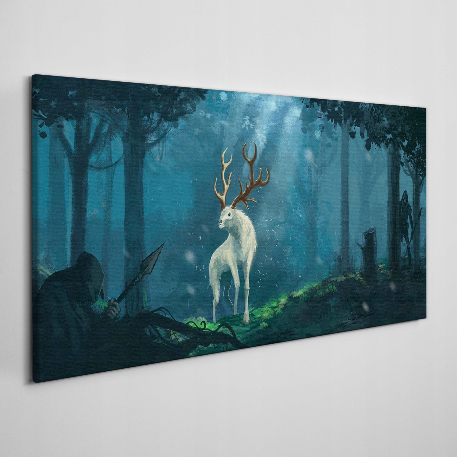 

Obraz płótno Fantasy las zwierzęta myśliwi 120x60