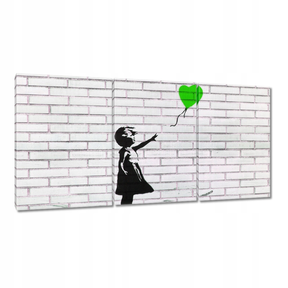 

Obrazy 120x60 Banksy Graffiti Balonik
