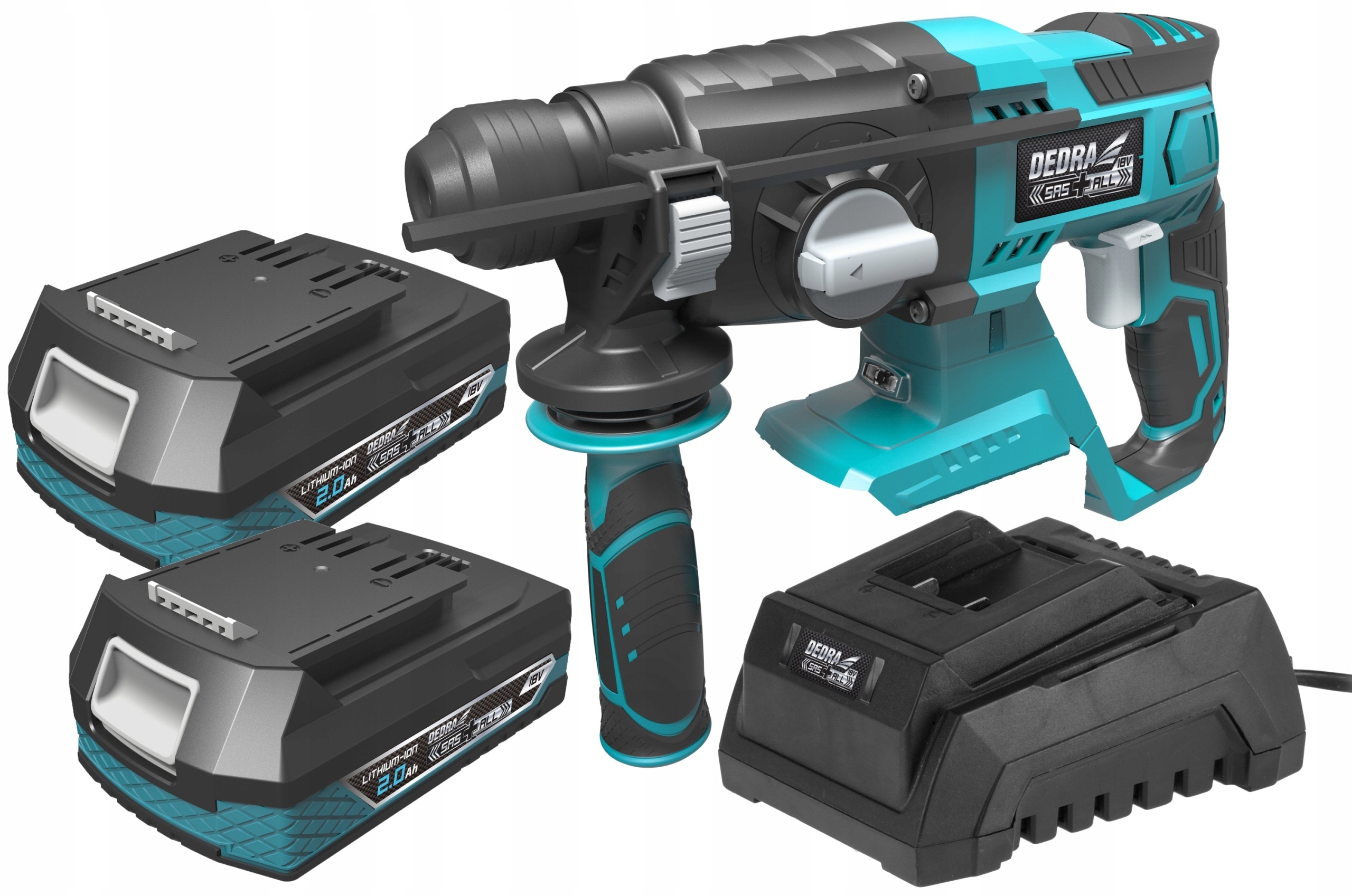 MŁOT MŁOTOWIERTARKA SDS+ 18V DEDRA +2x 2Ah Li-ion