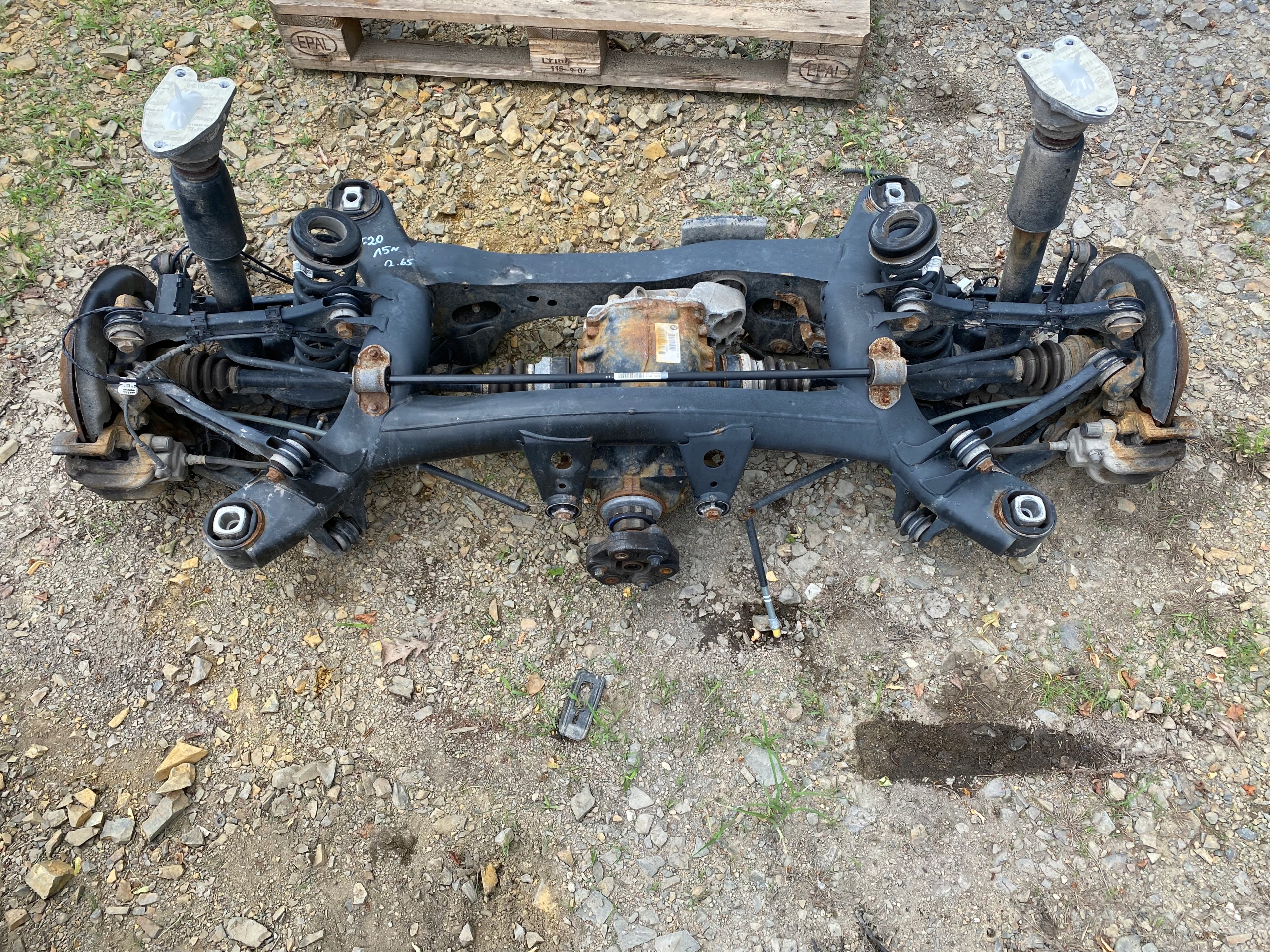 BMW 1 F20 ASSALE posteriore KOMPLET DIFFERENZIALE differenziale 2.65