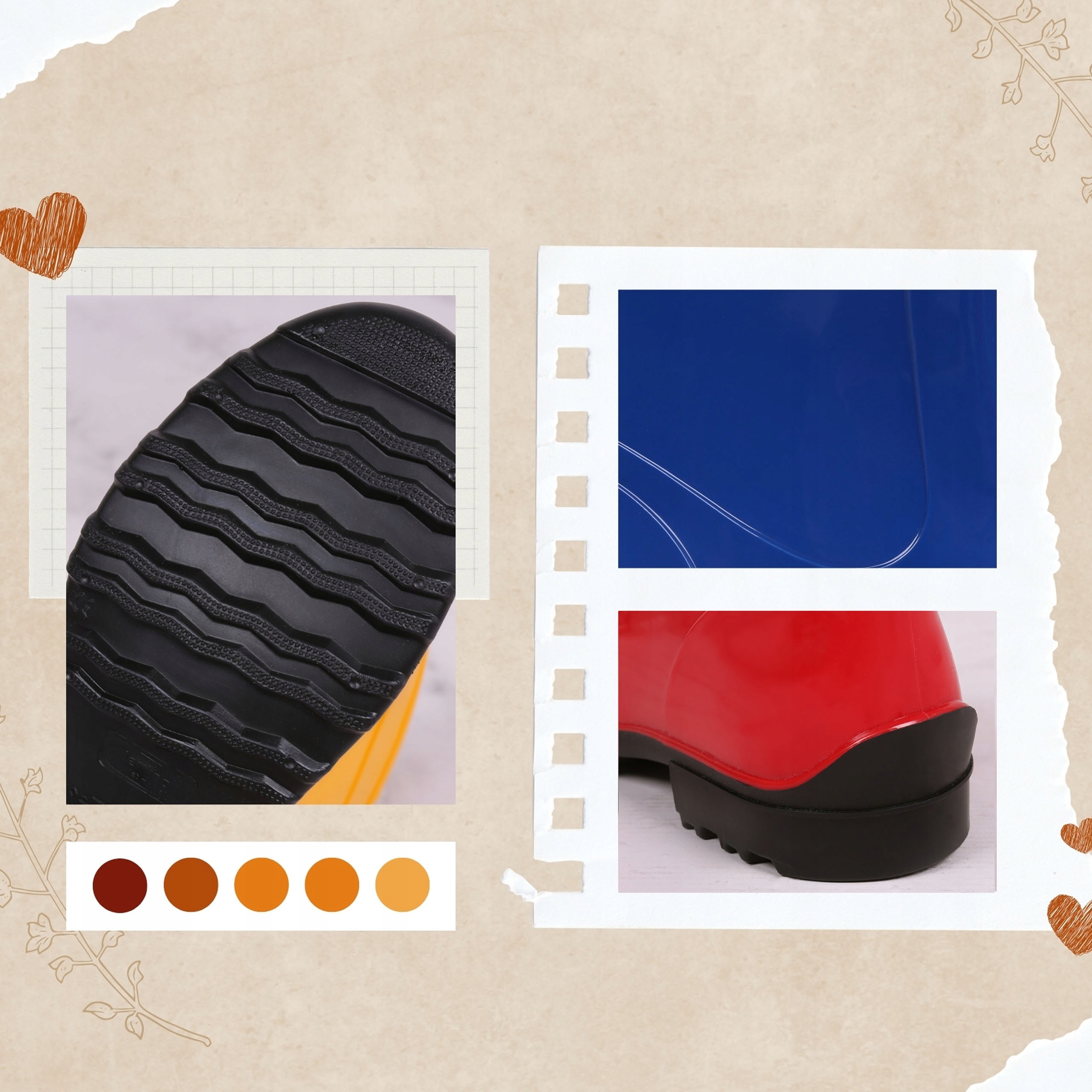 Jasnozielone kalosze ILSE LEMIGO 37 EU Ocieplenie nie