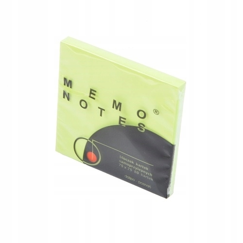 

Memo Notes 75x75 mm, 80 kartek zielony brilliant