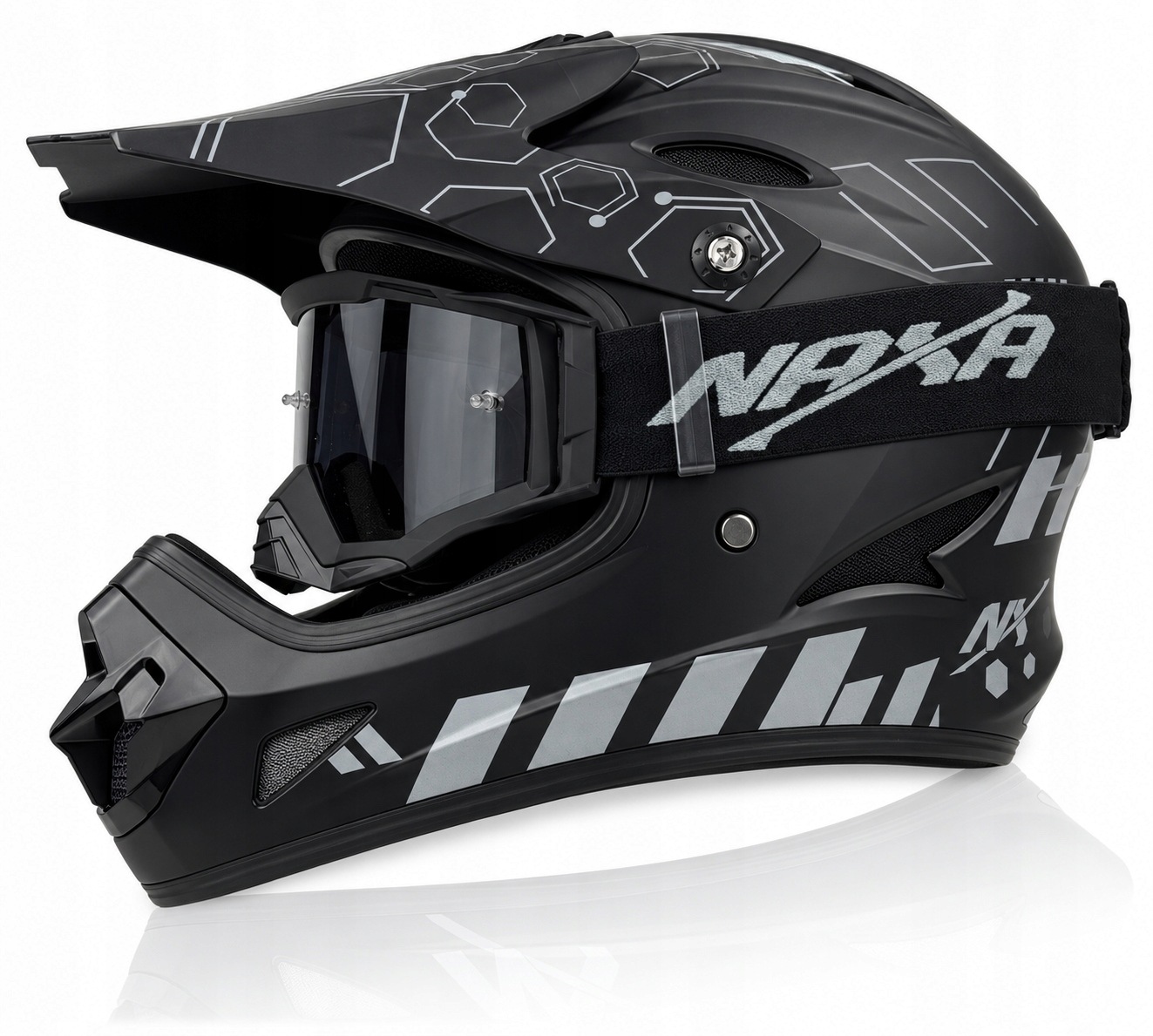 Cyklistická Přilba Nx Dh Extreme vel. S Downhill Koloběžka+gogle G4/AX Certifikát