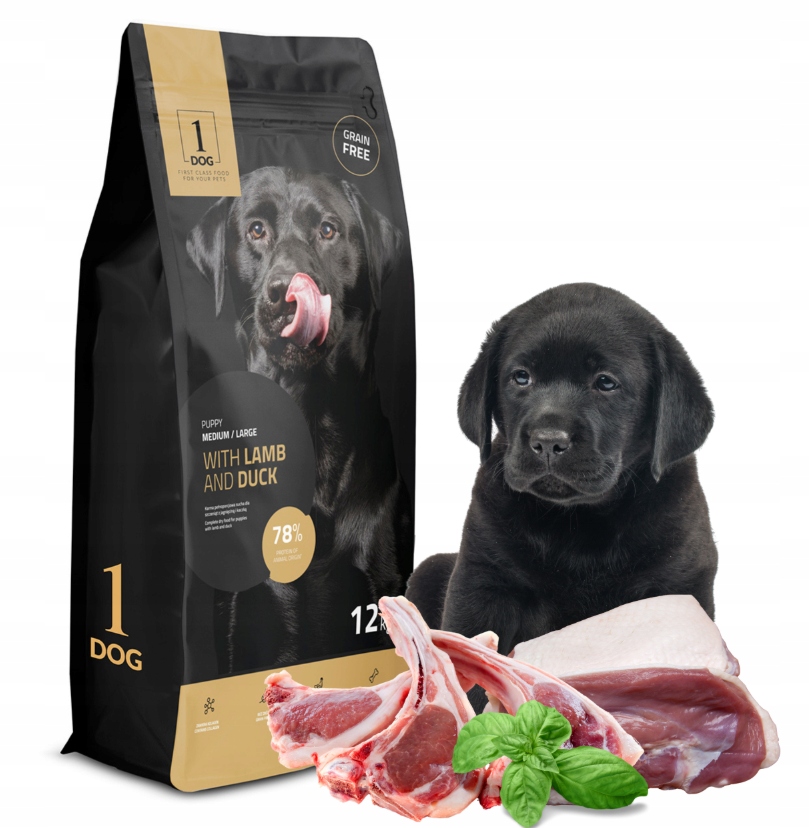Karma dla psa szczeniak jagniecina kaczka 12kg duże rasy monobiałkowa
