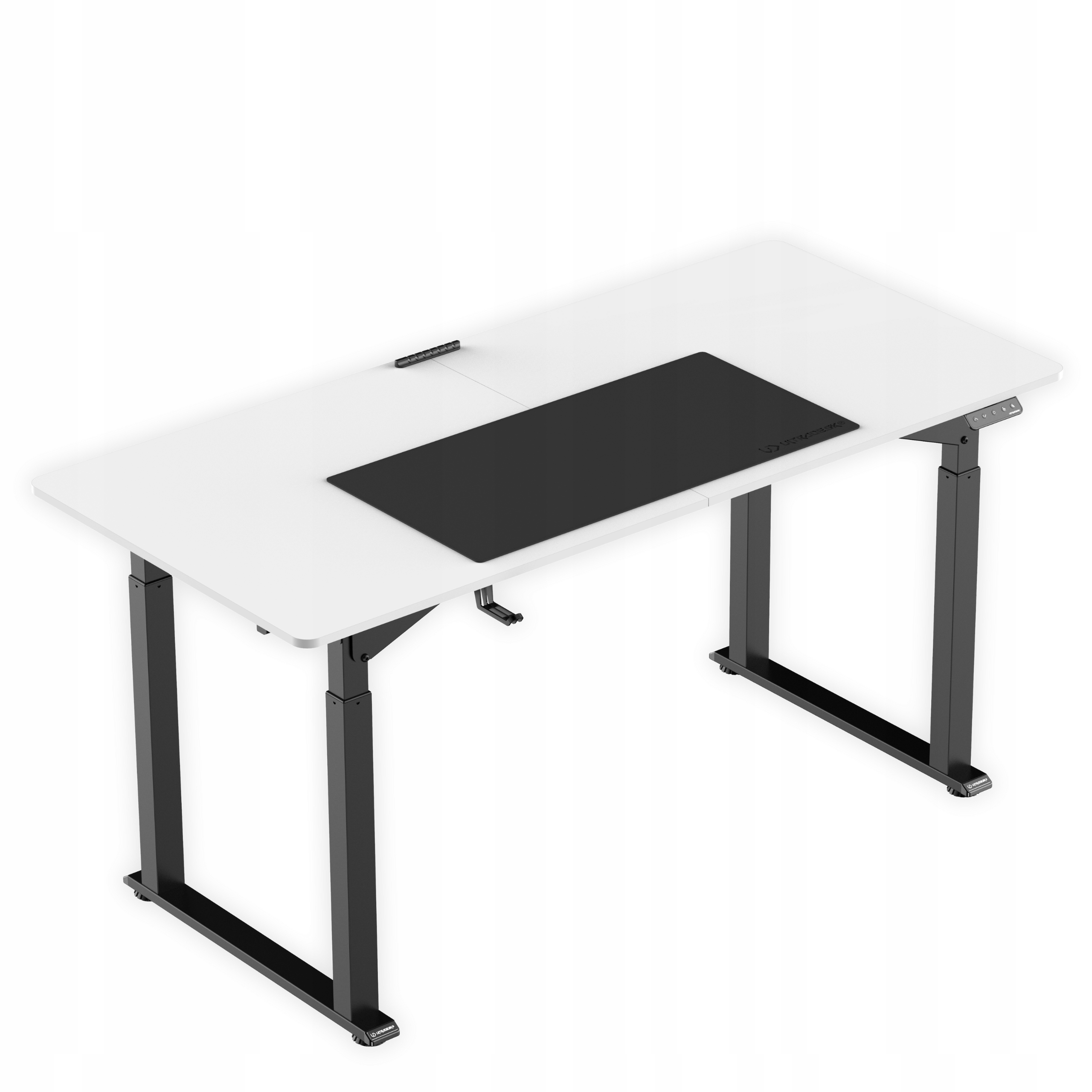 DUŻE BIURKO ELEKTRYCZNE REGULOWANE DLA GRACZA Białe / 2 SILNIKI 160x75 Marka Ultradesk