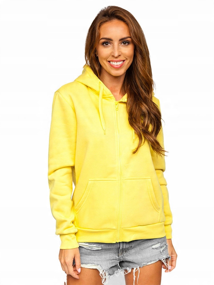 

Bluza Damska Z Kapturem Jasnożółta W03B Denley_s