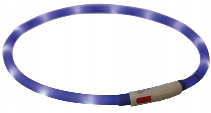 ŚWIECĄCA OBROŻA LED DLA PSA TRIXIE KOLOR NIEBIESKI