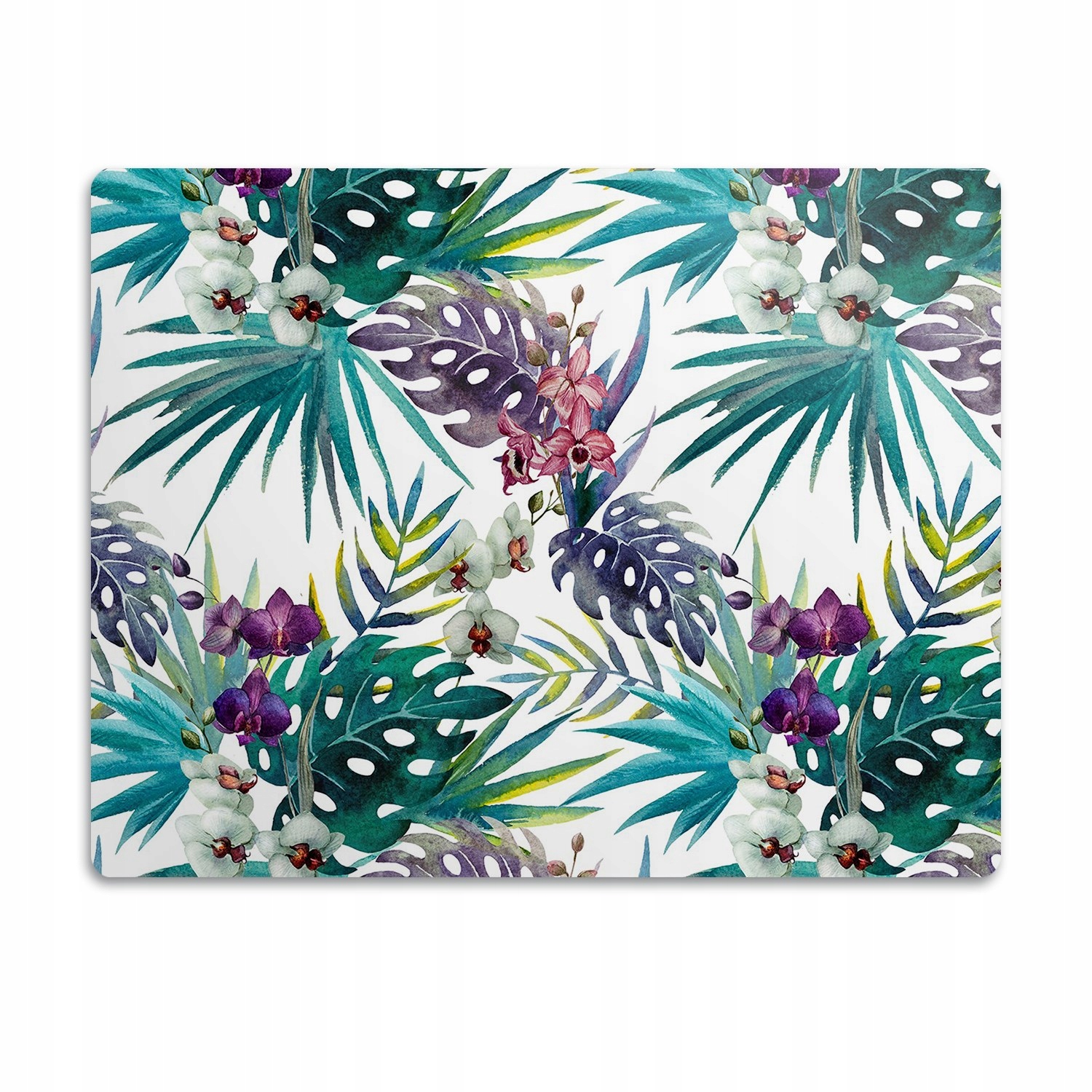 Levně Podložka pro psa pod misku Tropické listy 90x60 cm