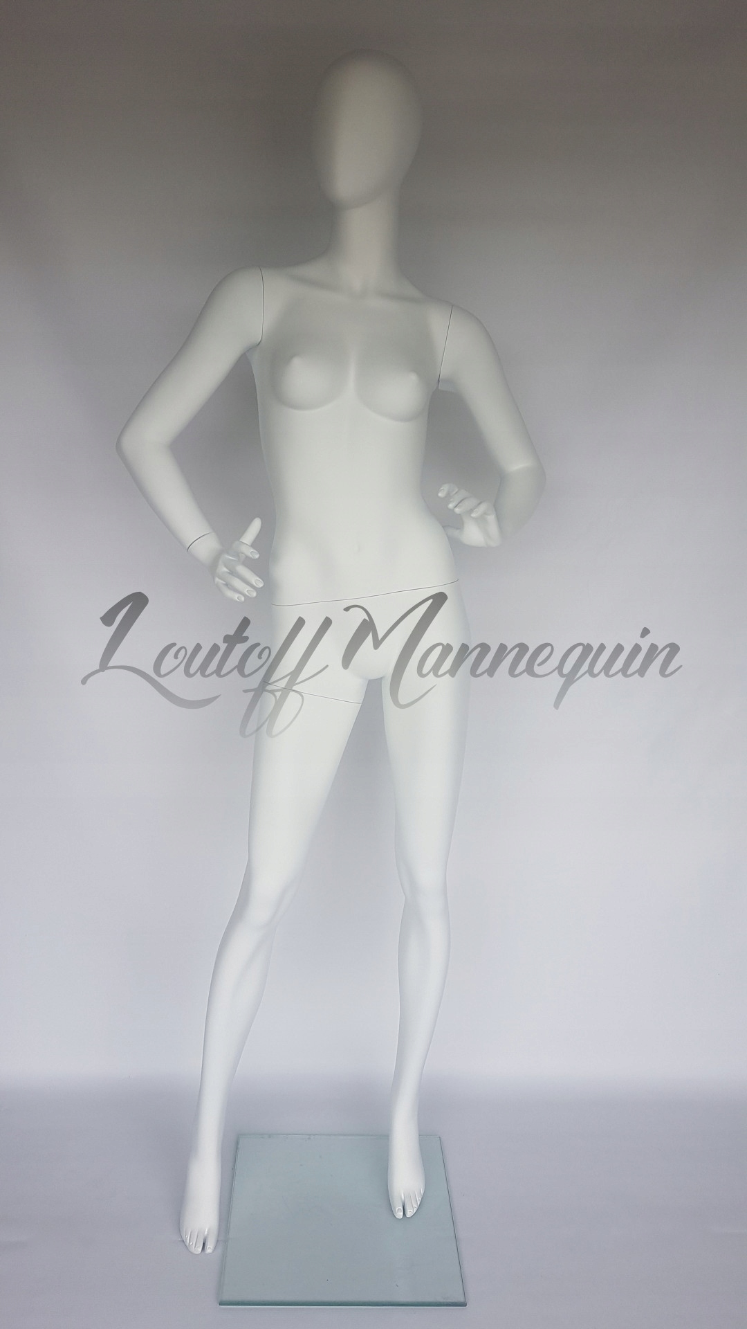 Manekin Damski BIAŁY MATOWY MAT EVA1-MW LOUTOFF