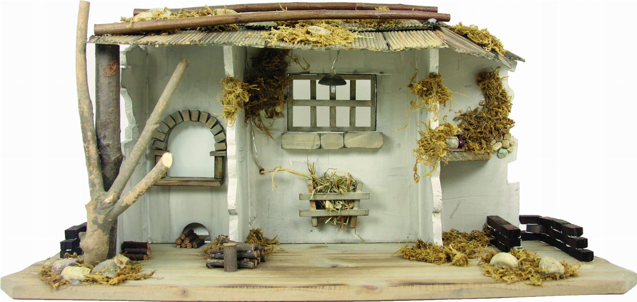 Vianočný Betlehem 60x20x30 cm na figy 16-18 cm