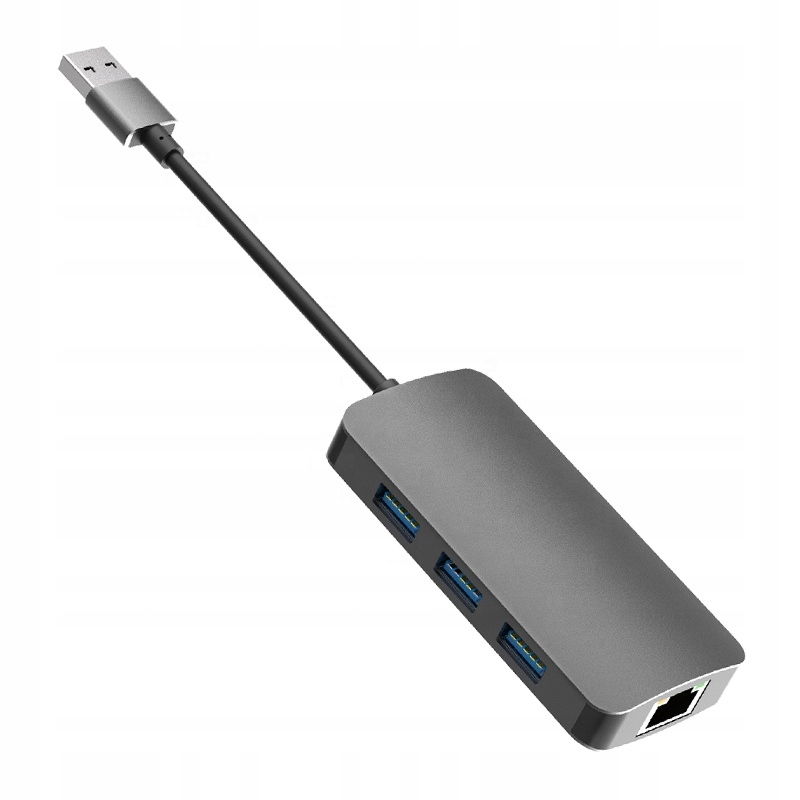 HUB USB Adapter Przejściówka LAN Ethernet RJ45 Gigabit 1000 Mbps USB 3.0