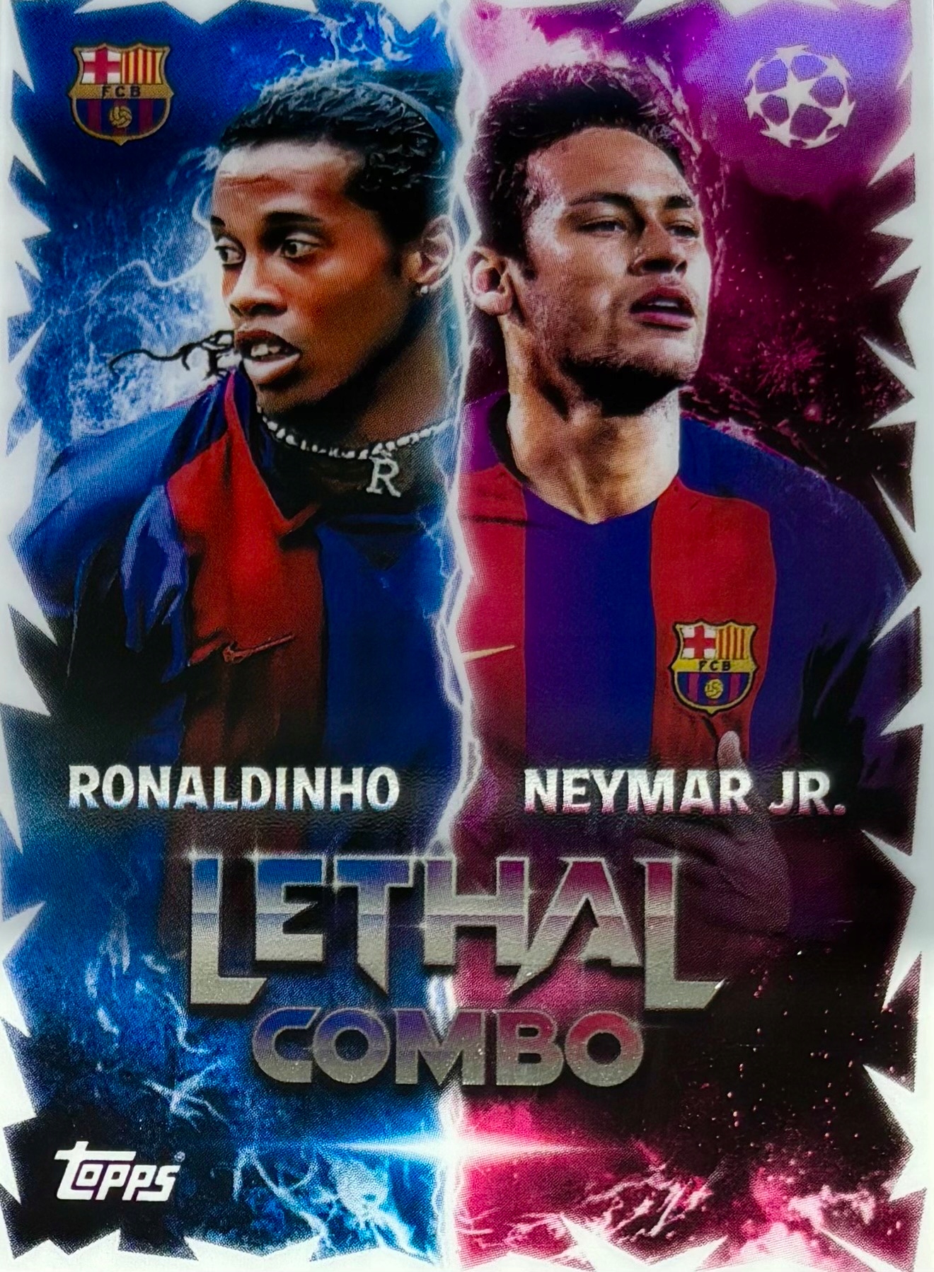 Match Attax Ucl 2025/26 2026 Lc-rn Lethal Combo Ronaldinho Neymar Barcelona