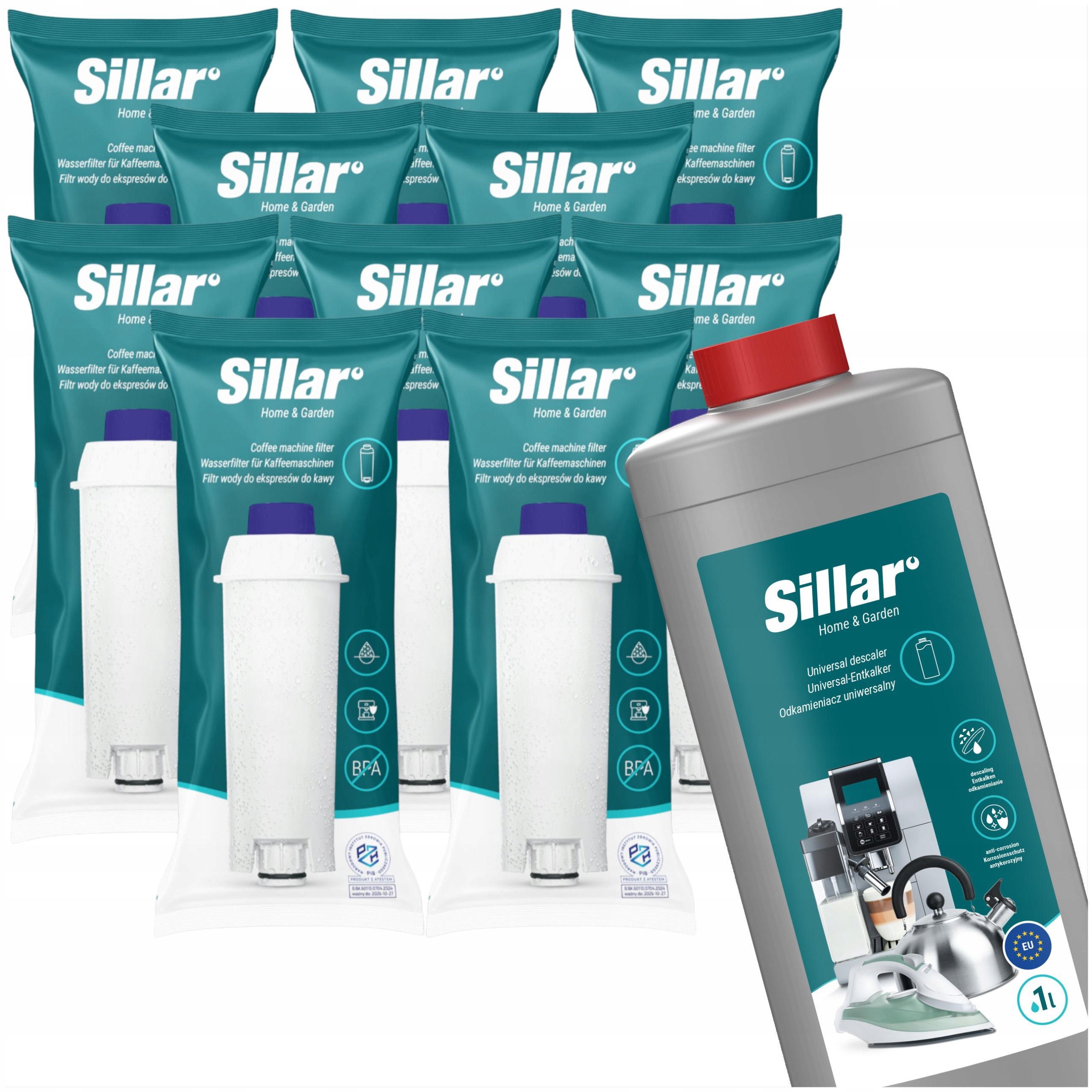 10 x filtr do kávovaru Delonghi Dinamica Plus Magnifica odvápňovač 1 l