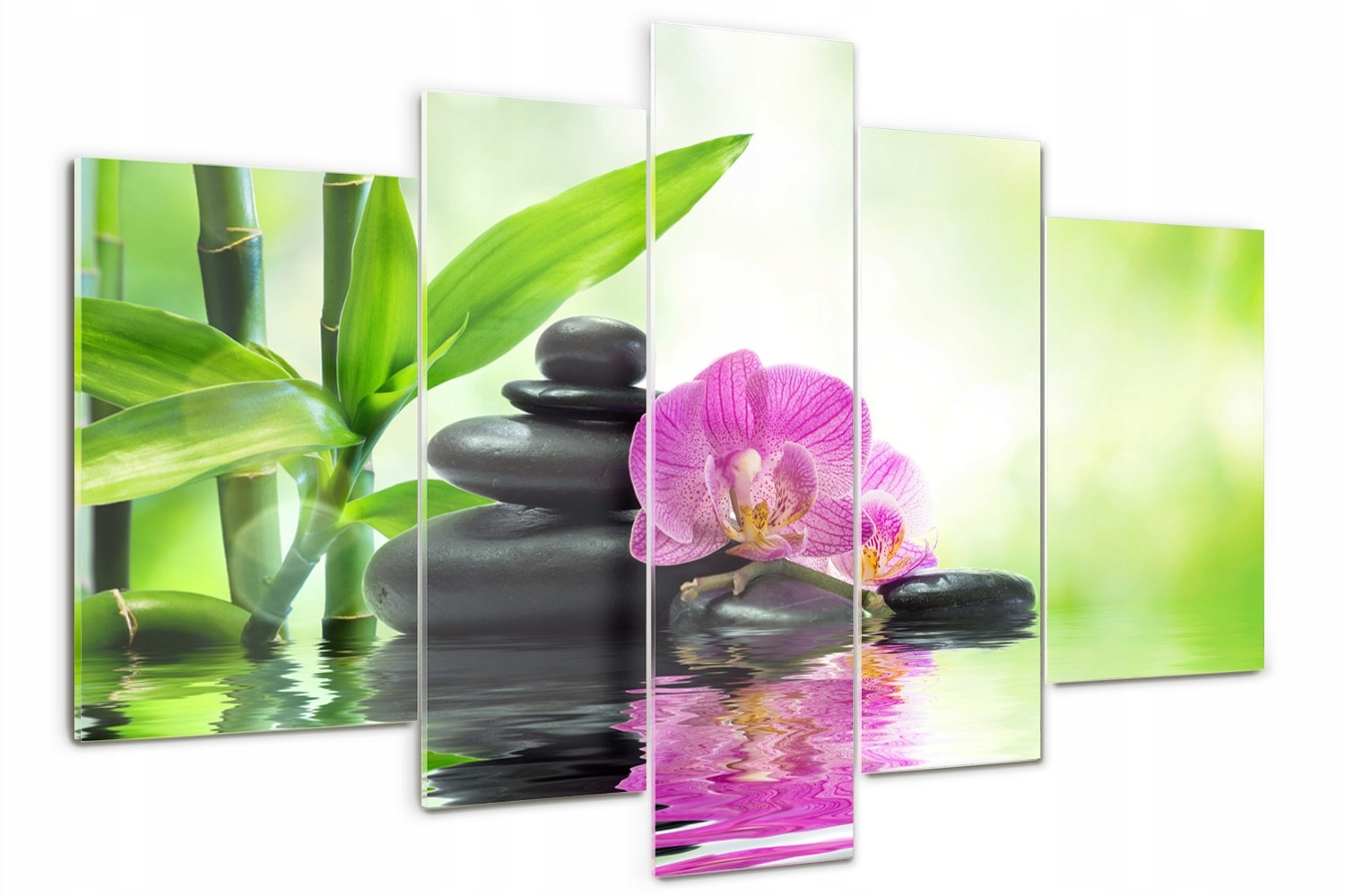 

Foto Obraz szklany tryptyk nowoczesny Orchidea