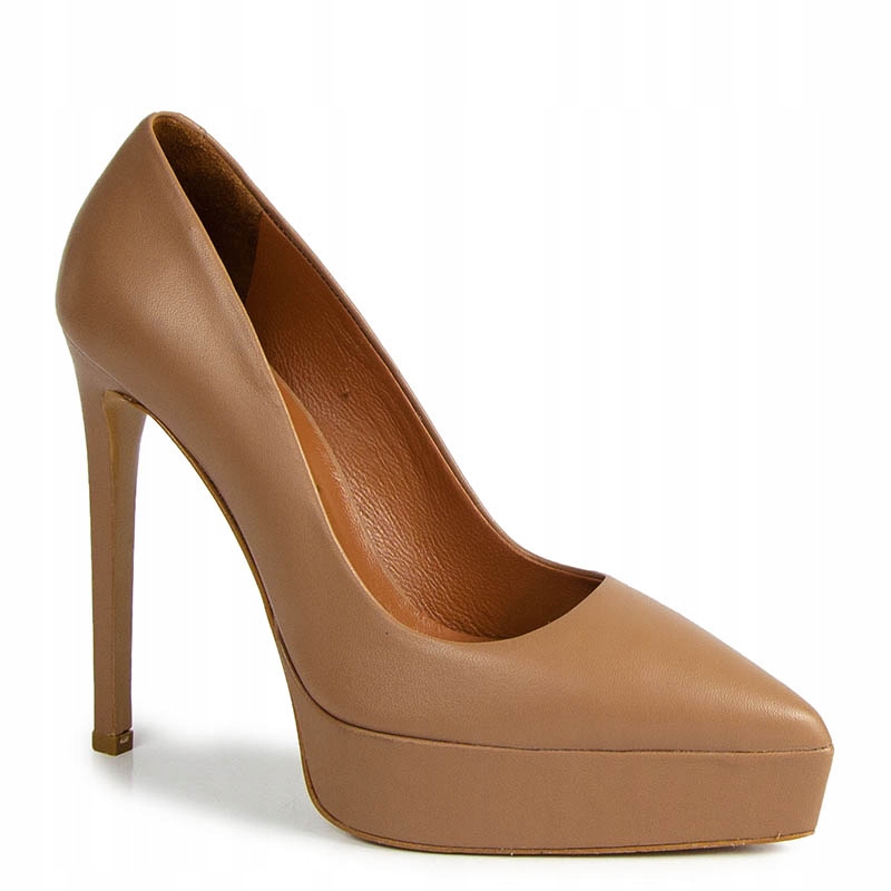 Carinii B6461 Béžové Kožené Lodičky 38