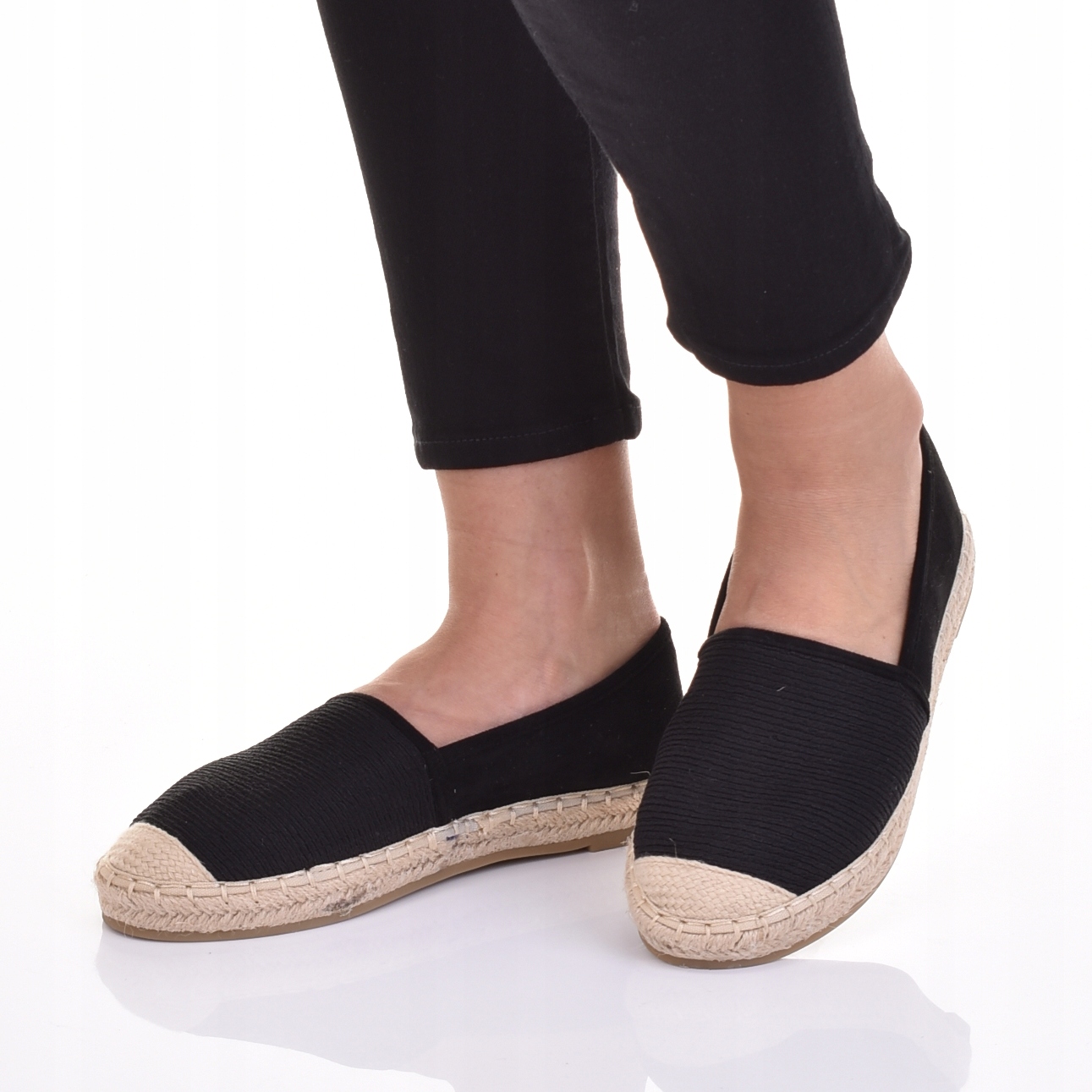 DAMSKIE ESPADRYLE ELEGANCKIE TENISÓWKI KLASYCZNE MODNE WYGODNE Rozmiar 40