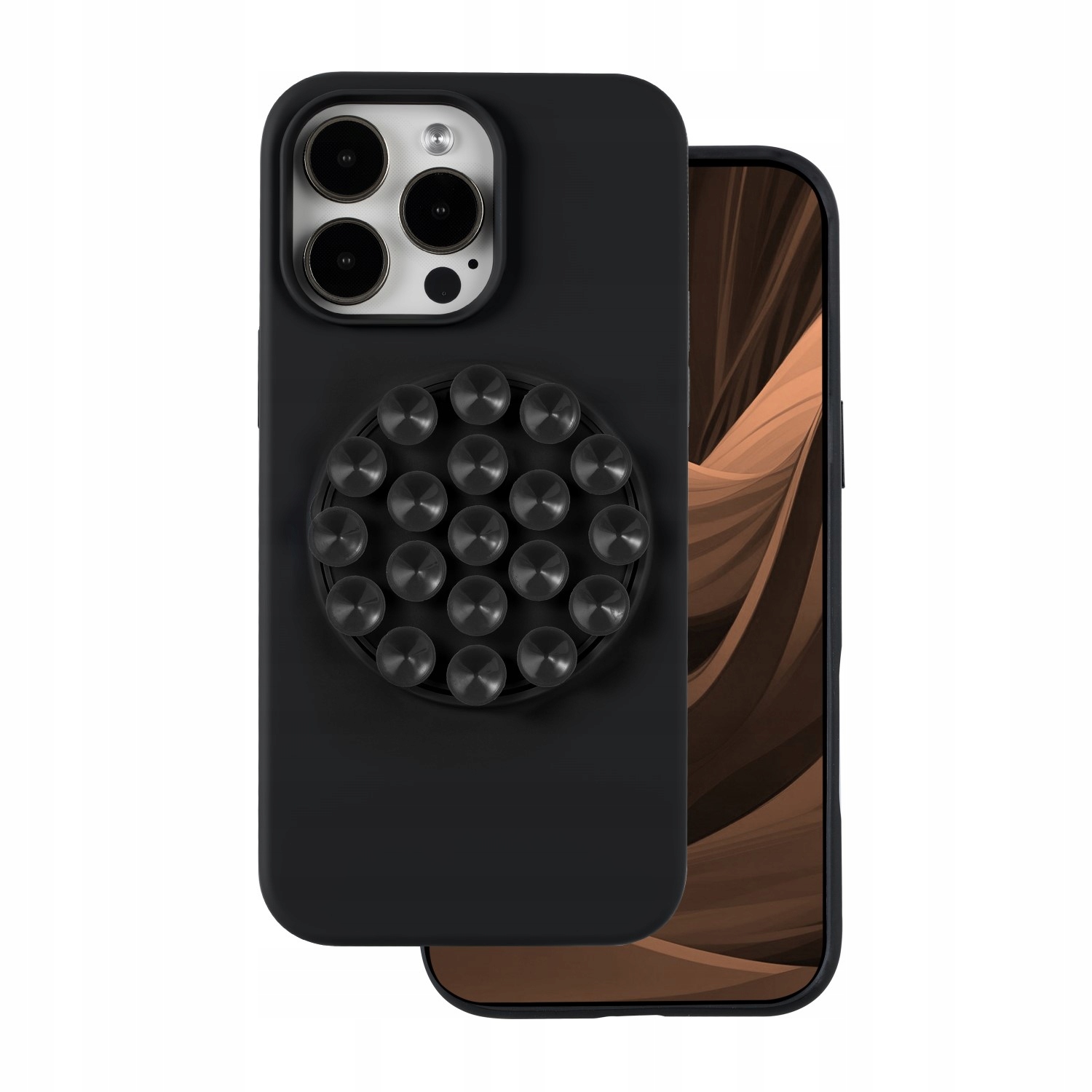 Nakładka Silicone Stick do iPhone 16 Pro 6,3" czarna Tfo