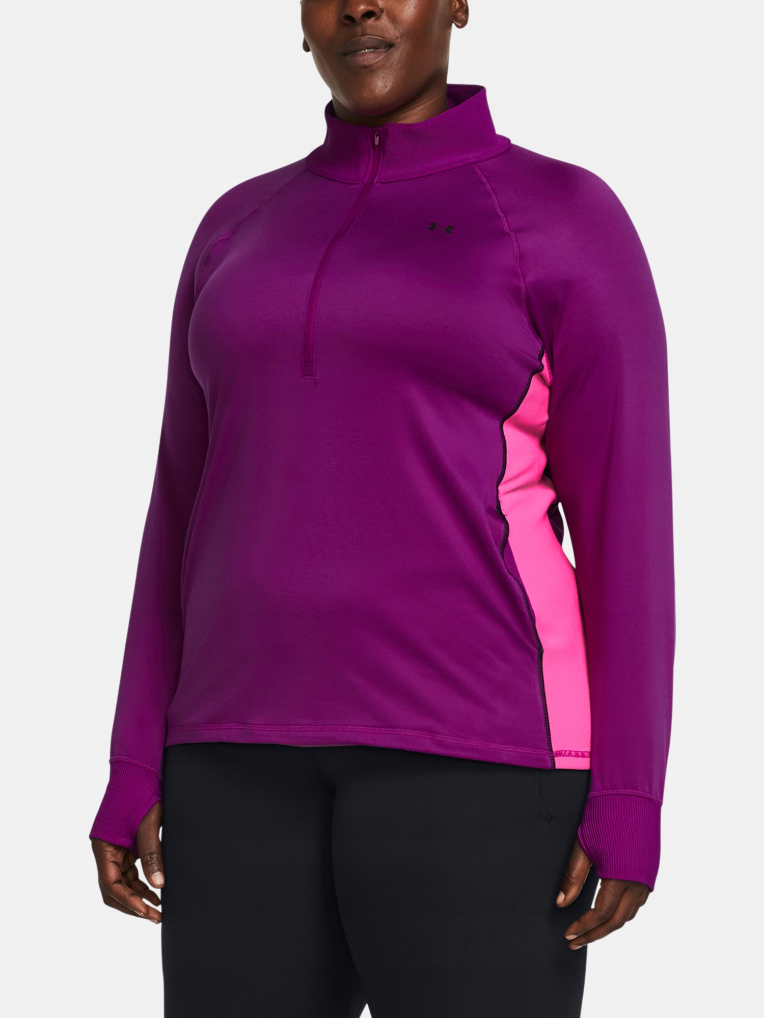 Under Armour Tričko Ua Train Cw 1/2 Zipa-PPL fialová