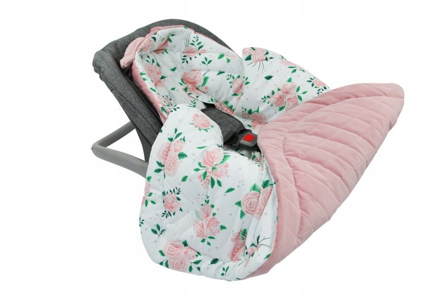 OTULACZ DO FOTELIKA VELVET ROSES POWDER TINY STAR RÓŻOWY