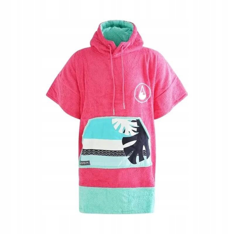 Poncho bambusowe Wave Hawaii Pink Wave Xs kids