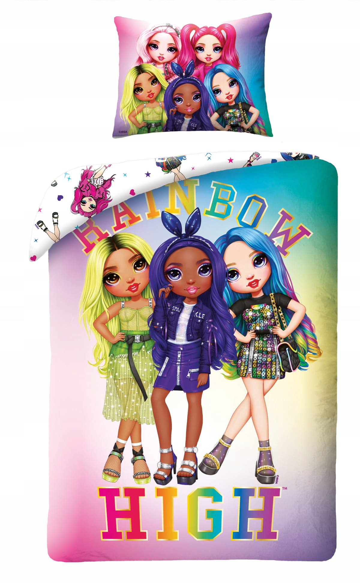 

Pościel bawełniana Rainbow High 140X200